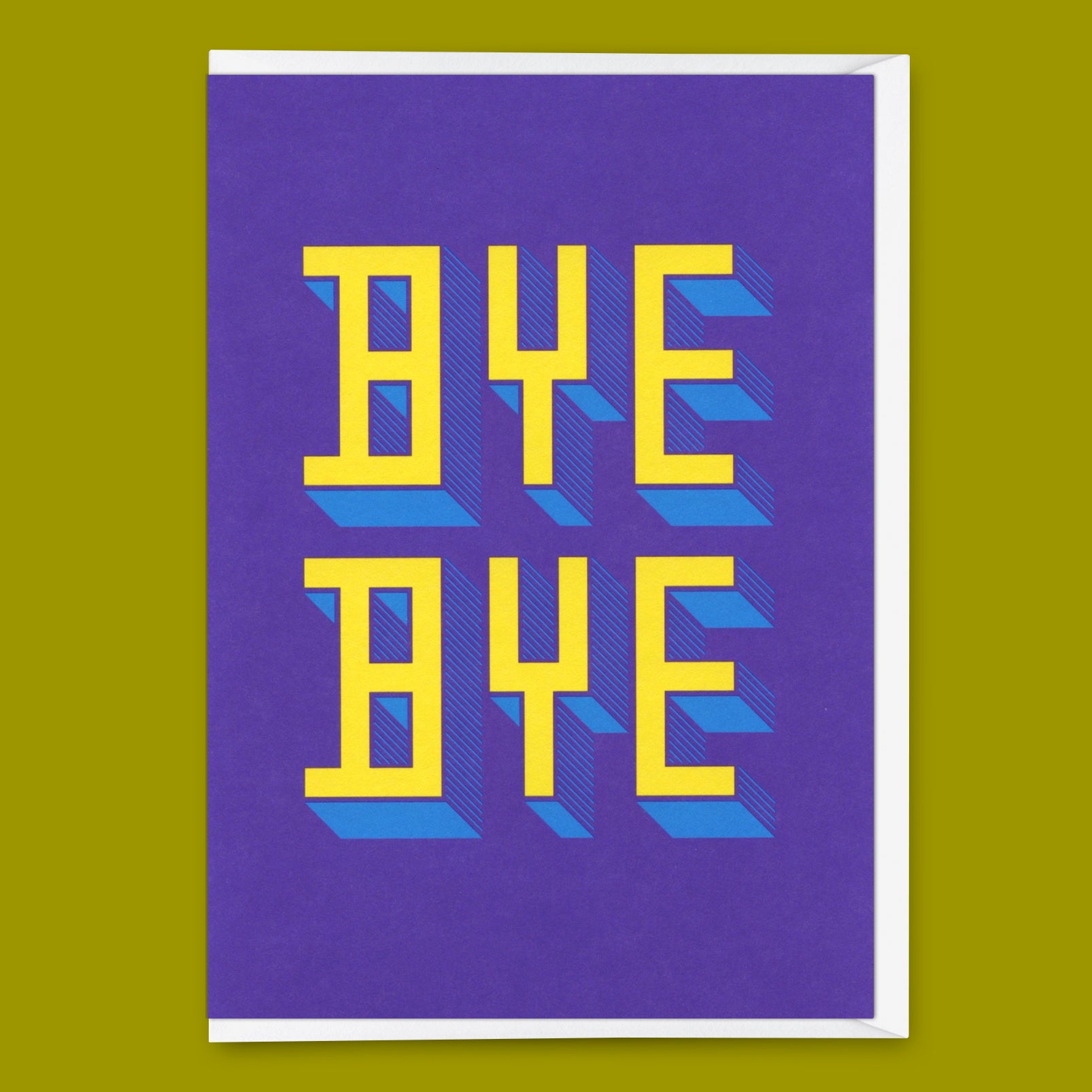 Grußkarte "Bye Bye" | Coole Klappkarte zum Abschied