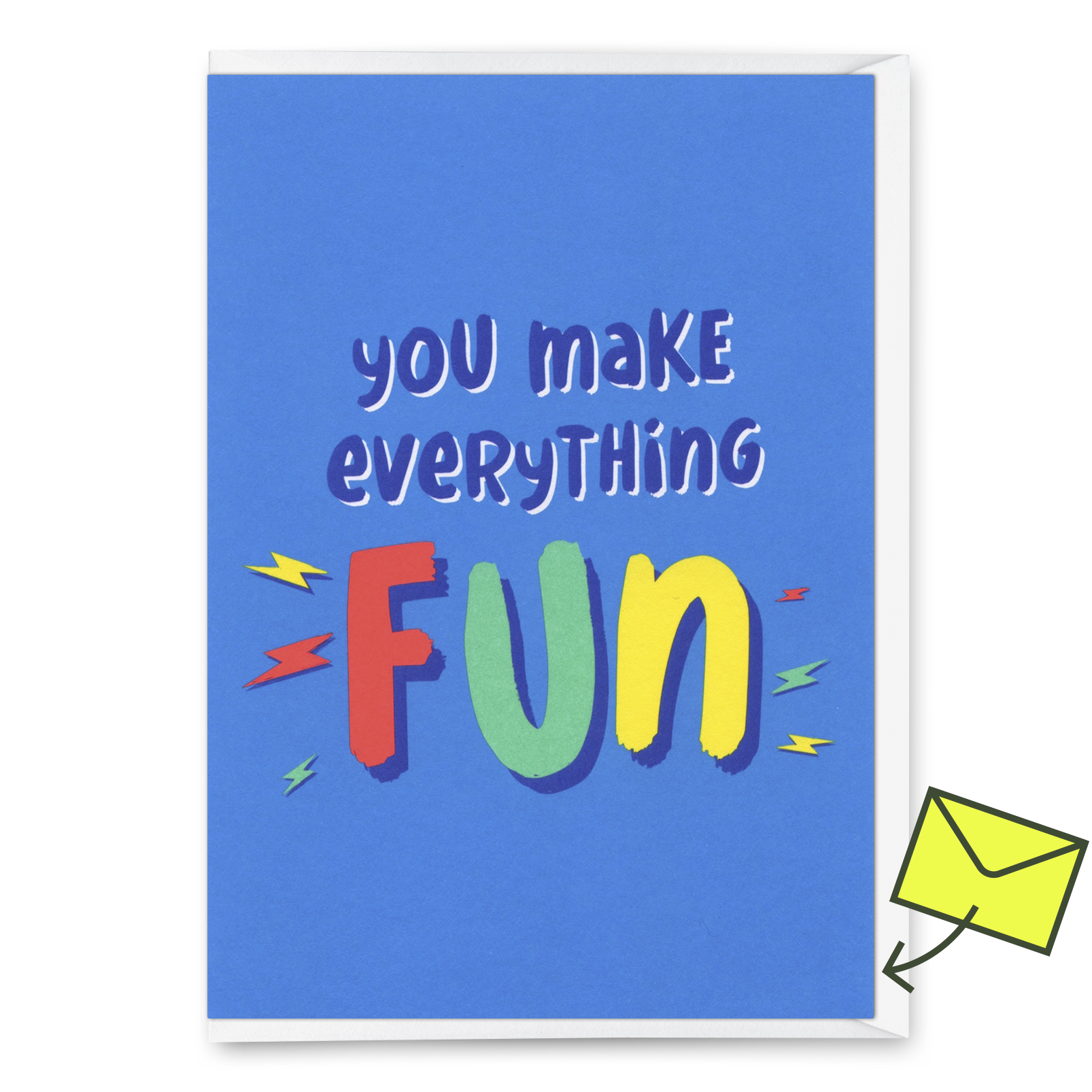 Grußkarte "You make everything FUN" | Lustige Klappkarte für jeden Anlass