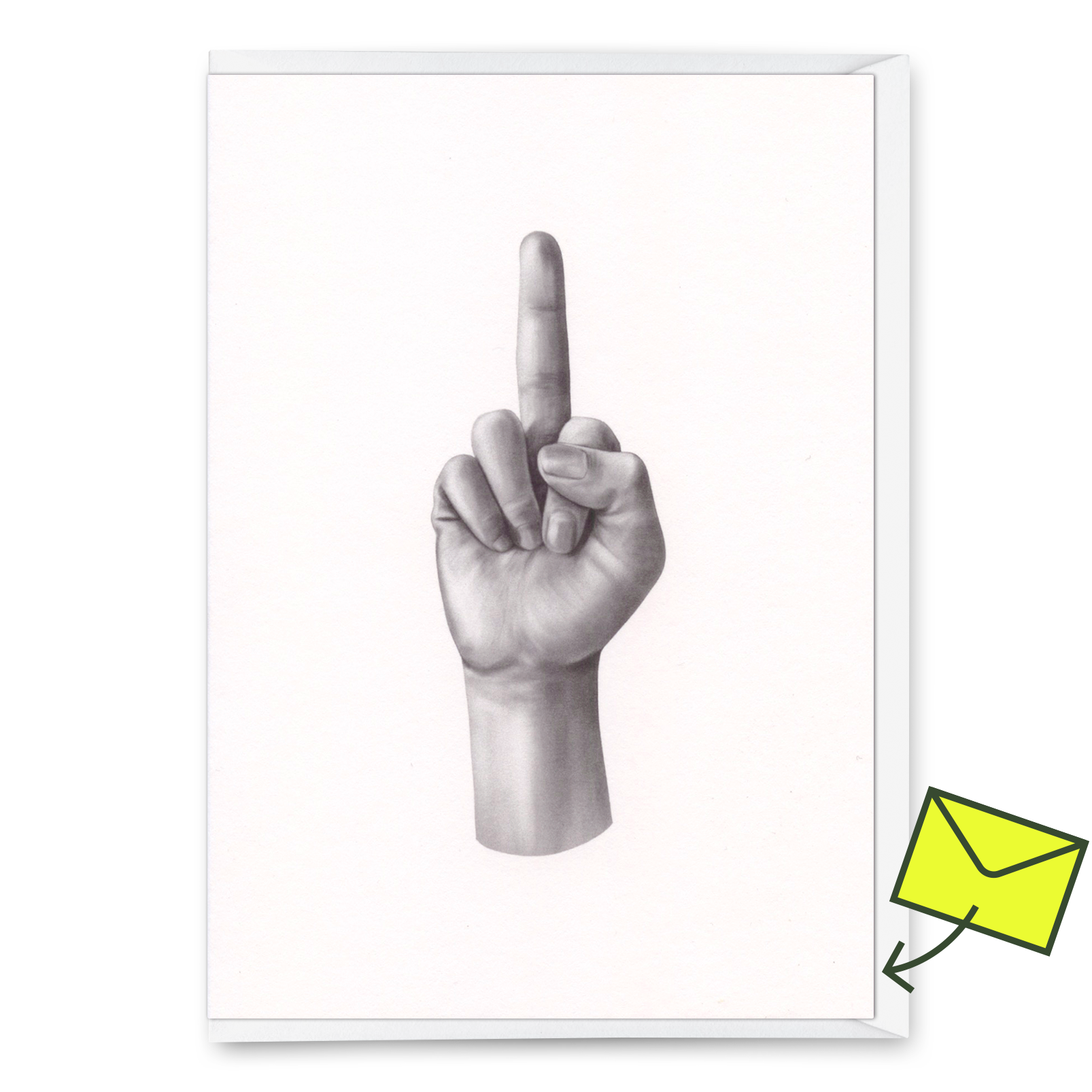 Grußkarte "Middle Finger" | Lustige Klappkarte für jeden Anlass