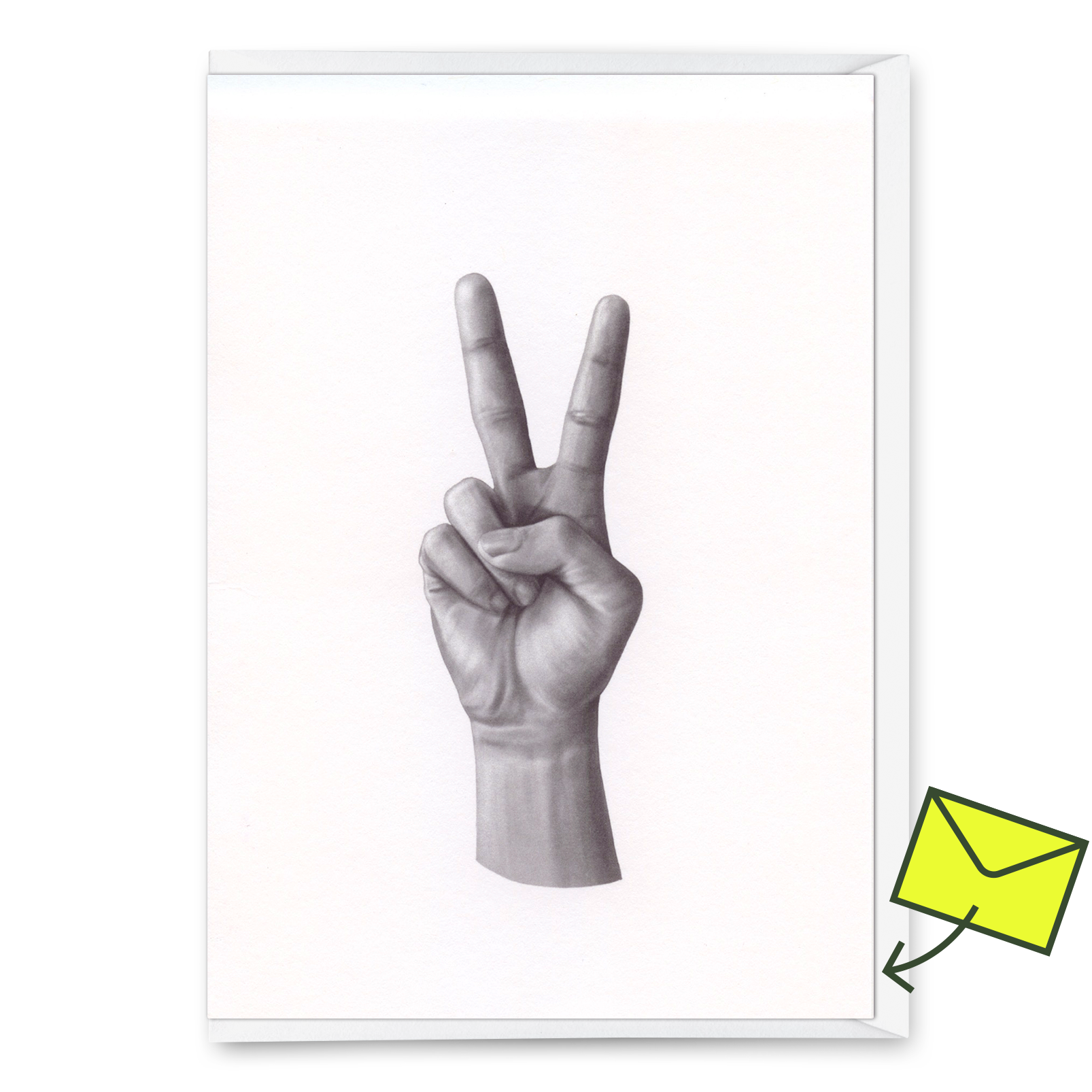 Grußkarte "Peace Hand " | Coole Klappkarte für jeden Anlass