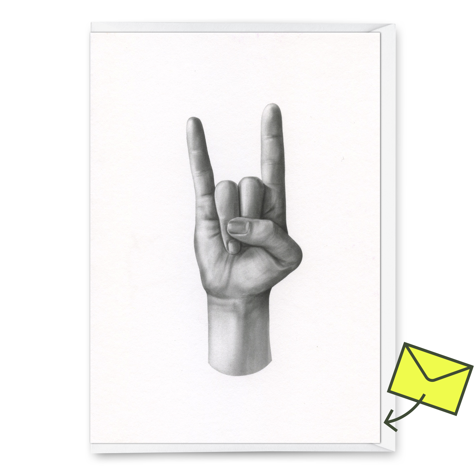 Grußkarte "Rock'n'Roll" | Coole Klappkarte für jeden Anlass