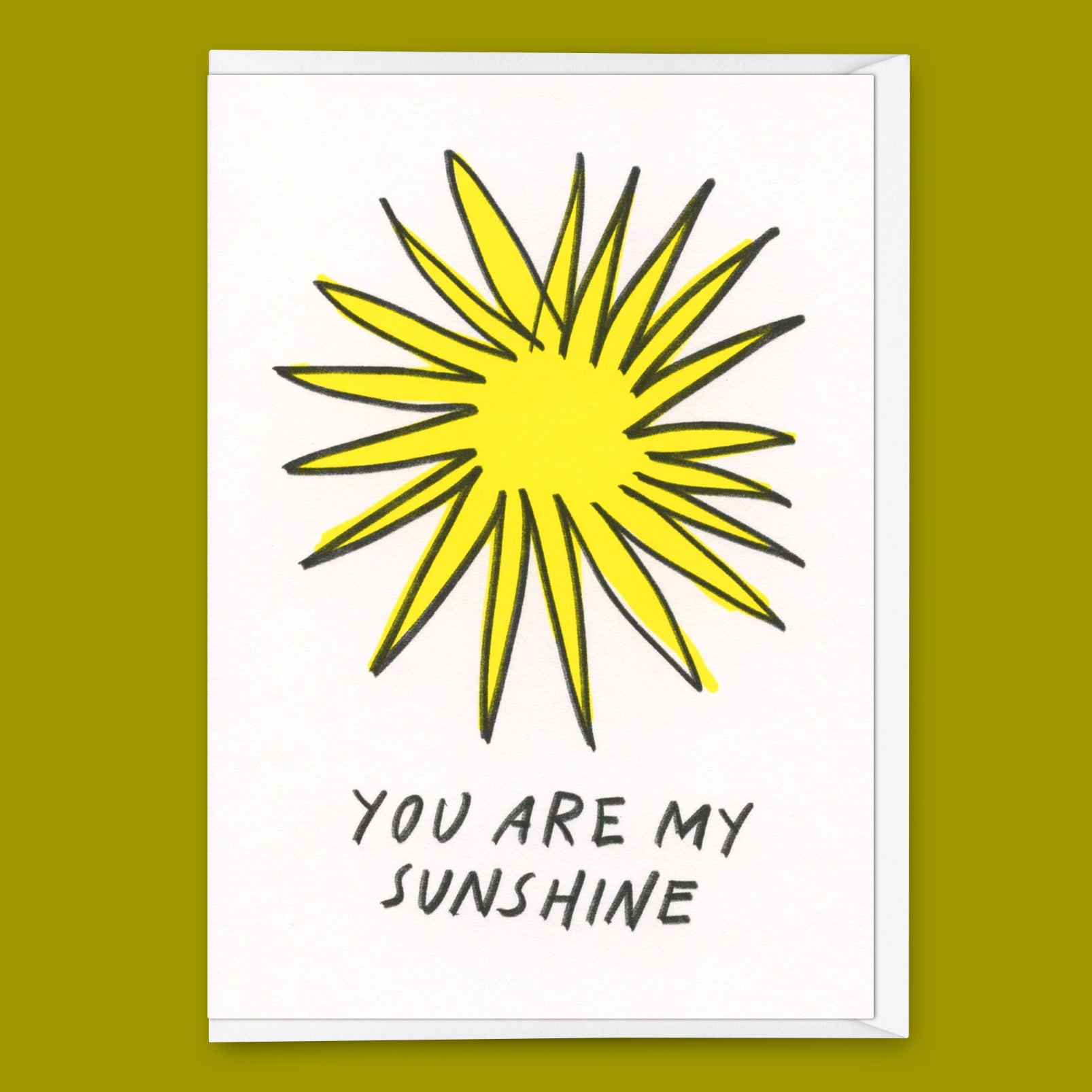 Grußkarte "You are my sunshine" | Besondere Klappkarte für Verliebte
