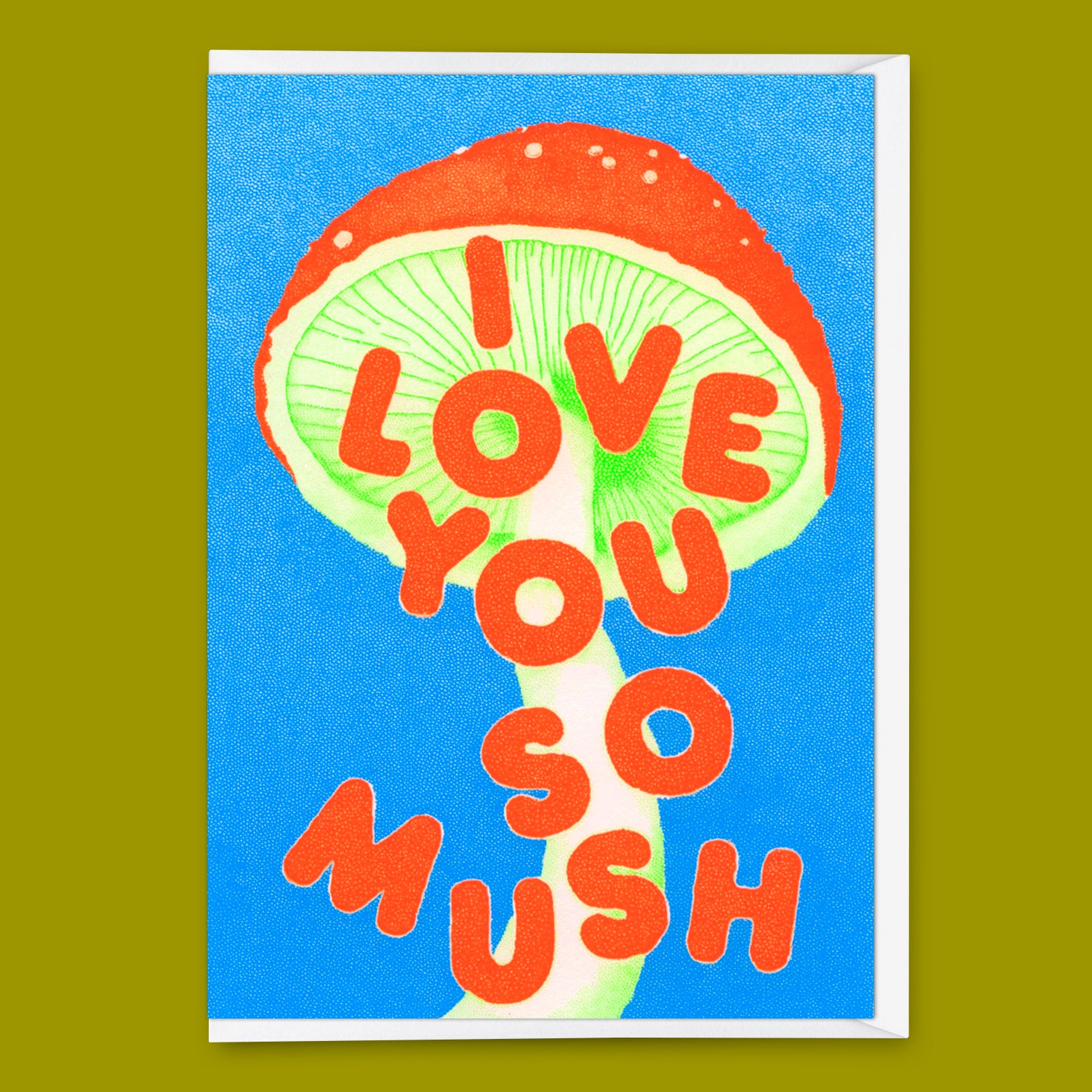 Grußkarte "I love you so mush" | Lustige Klappkarte für Verliebte