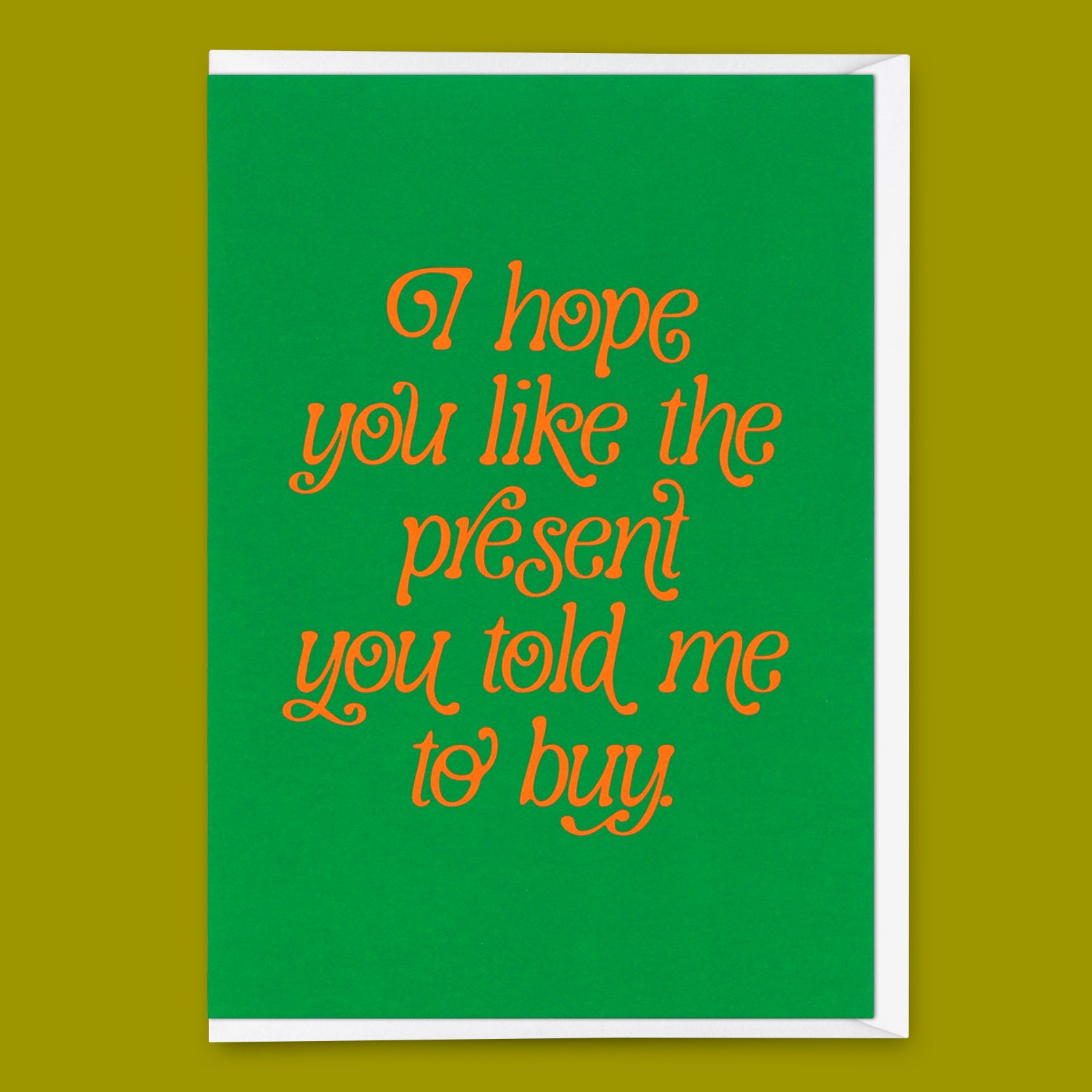 Grußkarte "You like the present" | Besondere Klappkarte zum Geburtstag