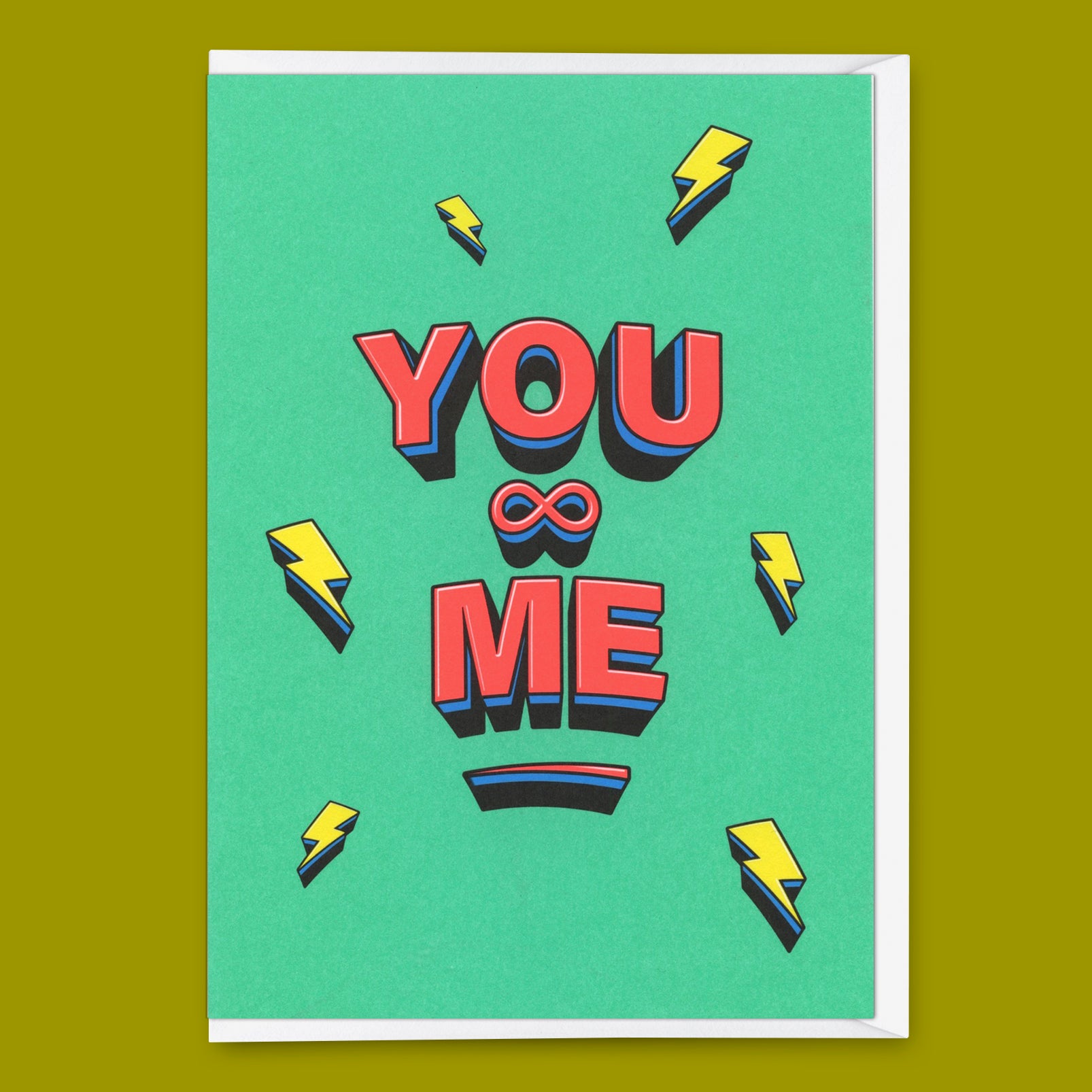 Grußkarte "You ∞ Me" | Besondere Klappkarte für Verliebte