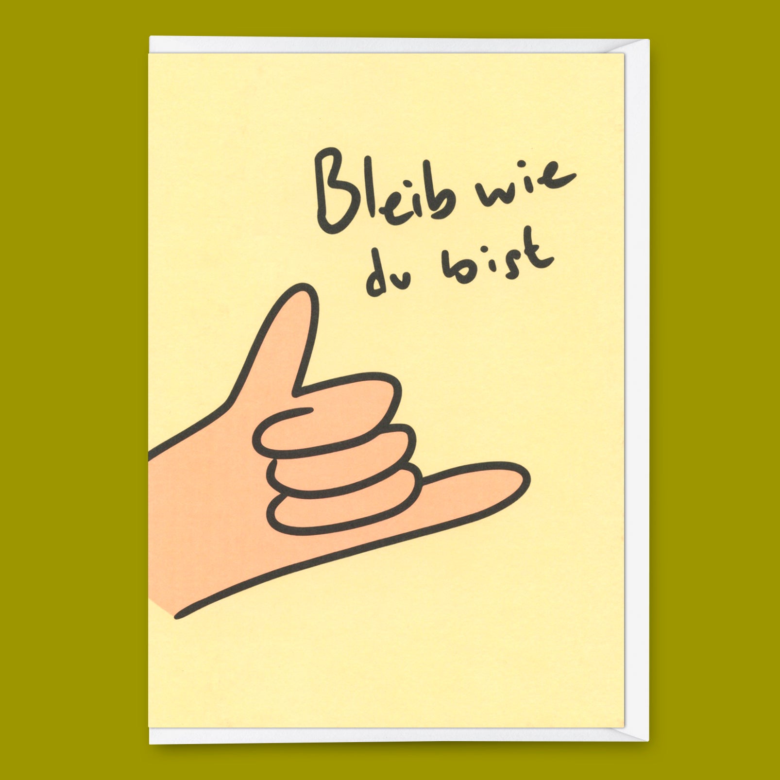 Grußkarte "Bleib wie du bist" | Besondere Klappkarte zum Geburtstag