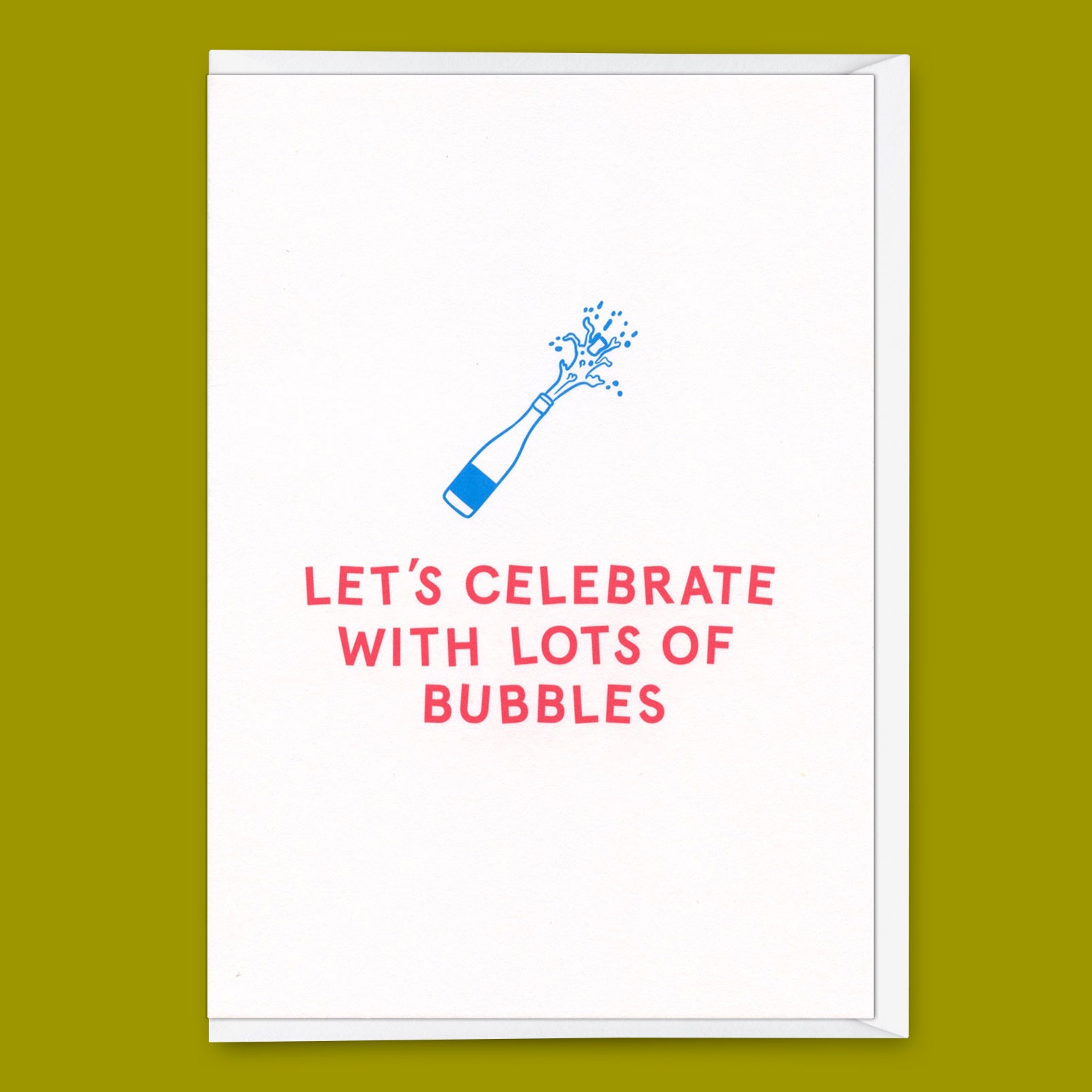 Greeting card "Bubbles" | Special folding card for every occasion