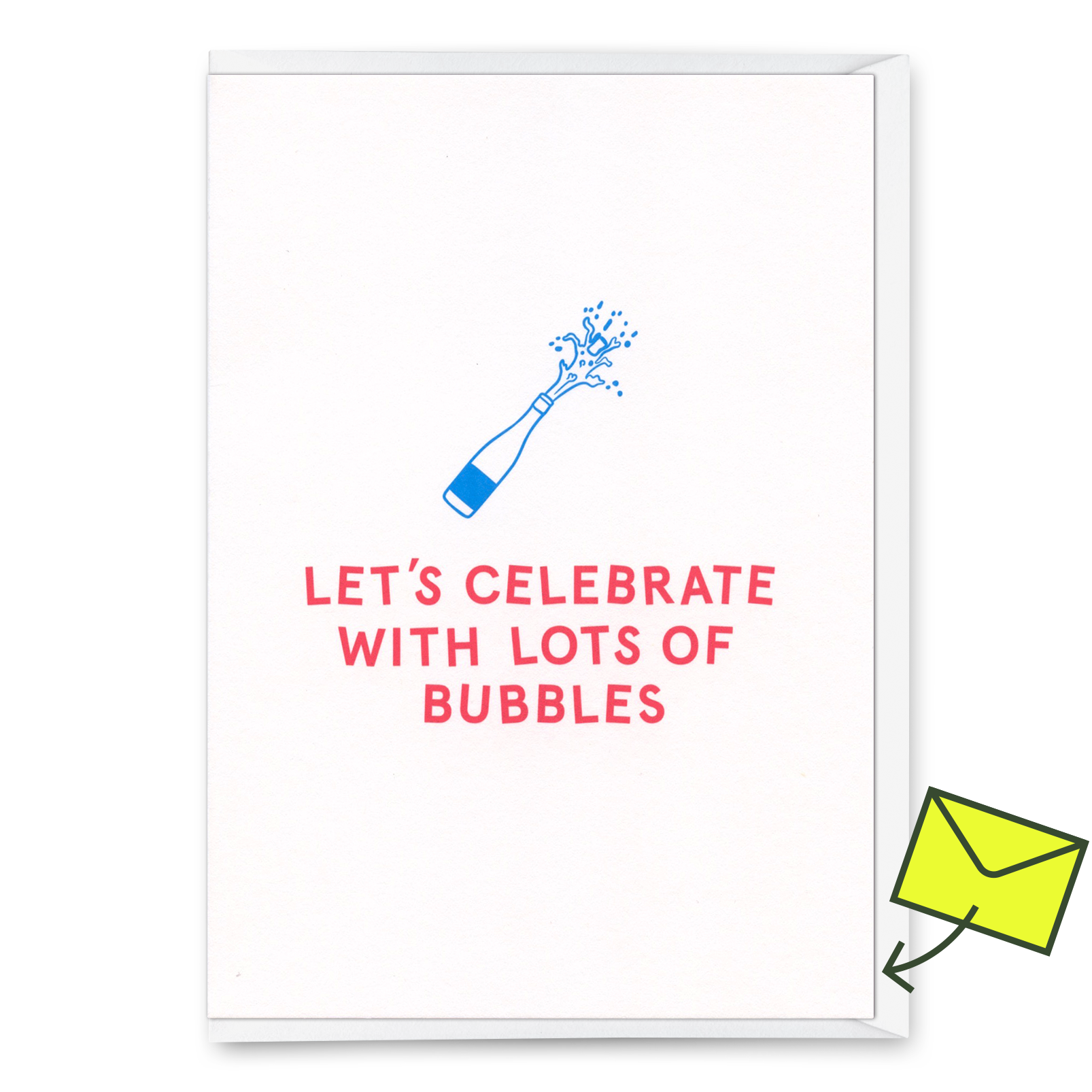 Greeting card "Bubbles" | Special folding card for every occasion