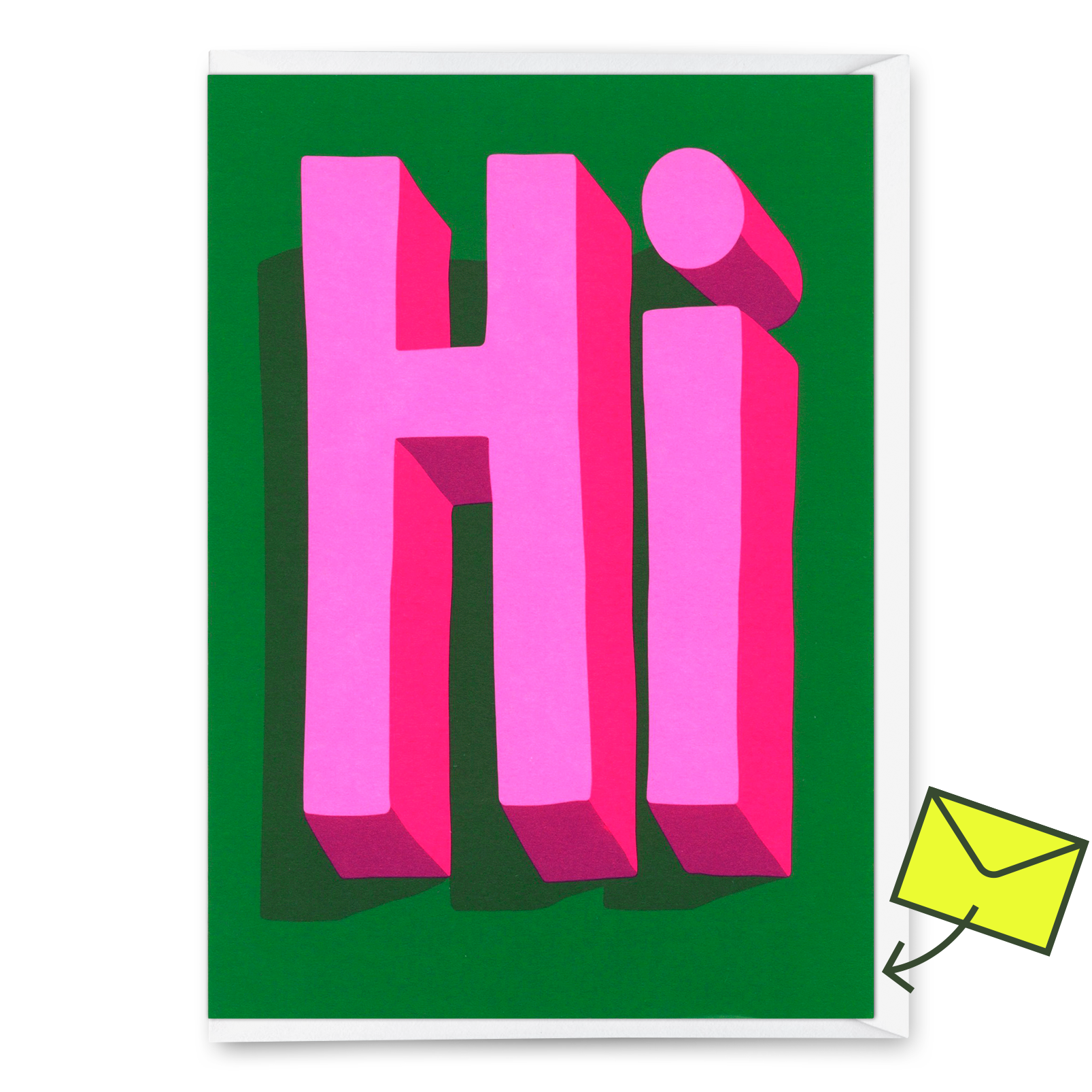 Grußkarte "Hi" | Coole Karte für jeden Anlass