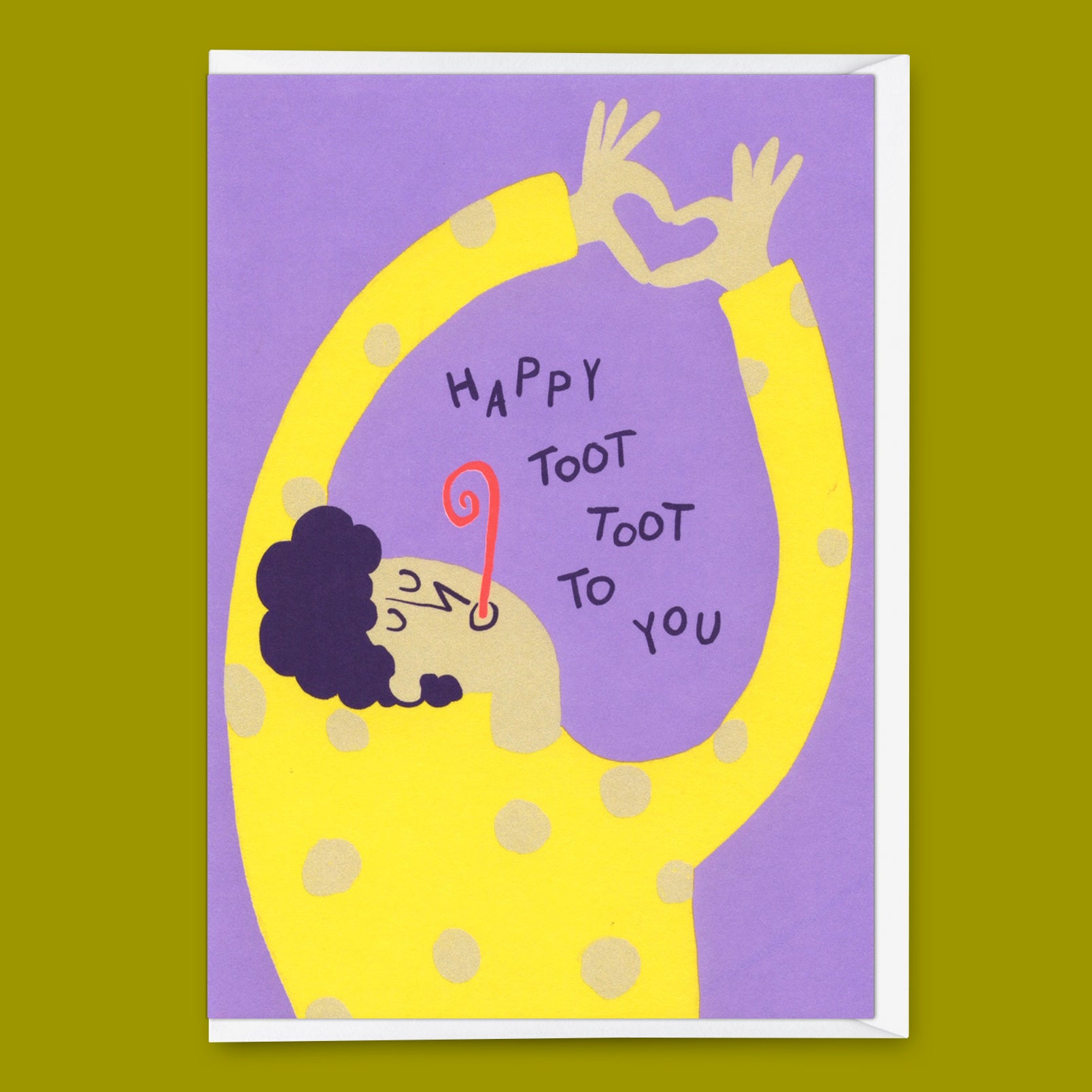 Grußkarte "Toot Toot" | Lustige Klappkarte zum Geburtstag