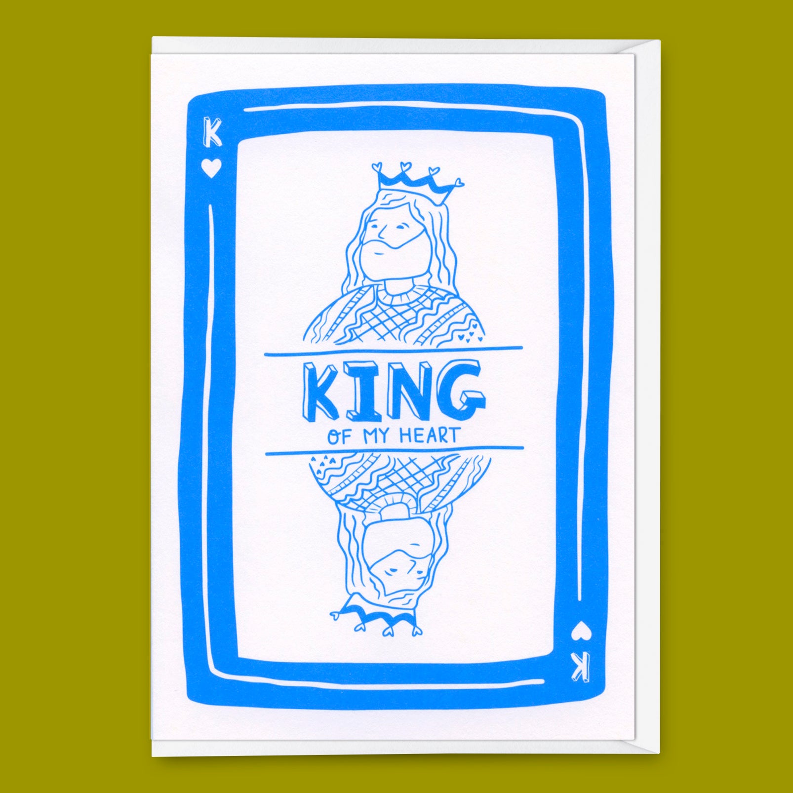 Grußkarte "King of hearts" | Besondere Klappkarte für jeden Anlass