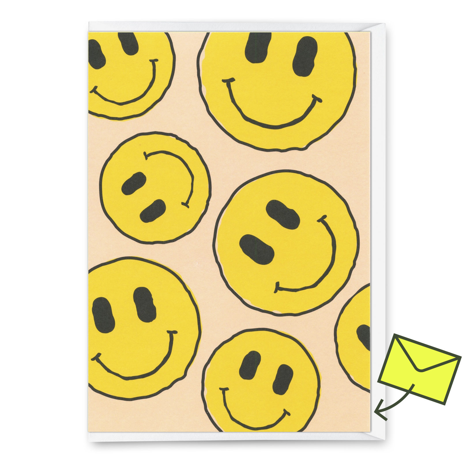 Grußkarte "Smilies" | Coole Klappkarte für jeden Anlass