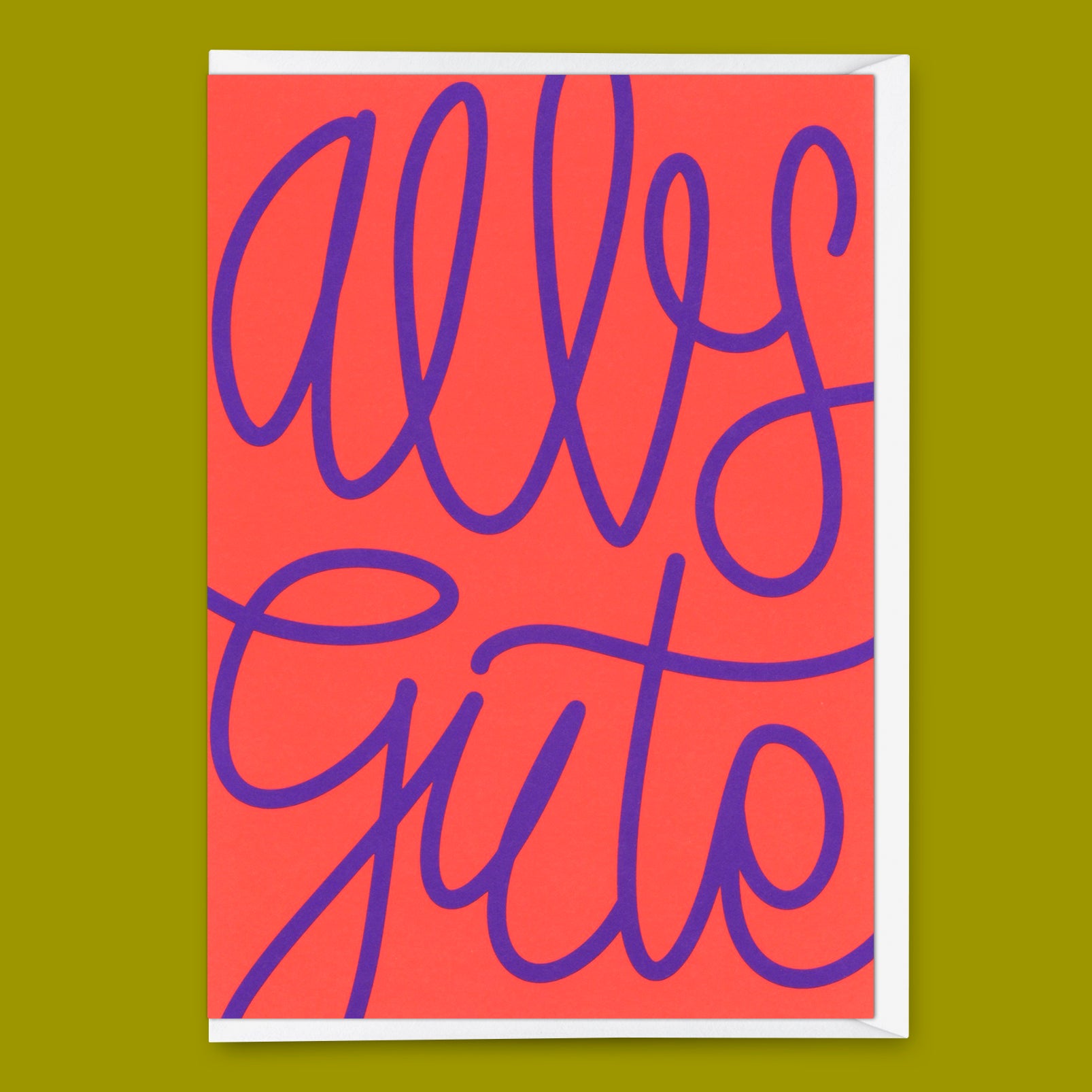 Grußkarte "Alles Gute Swing" | Besondere Klappkarte zum Gratulieren