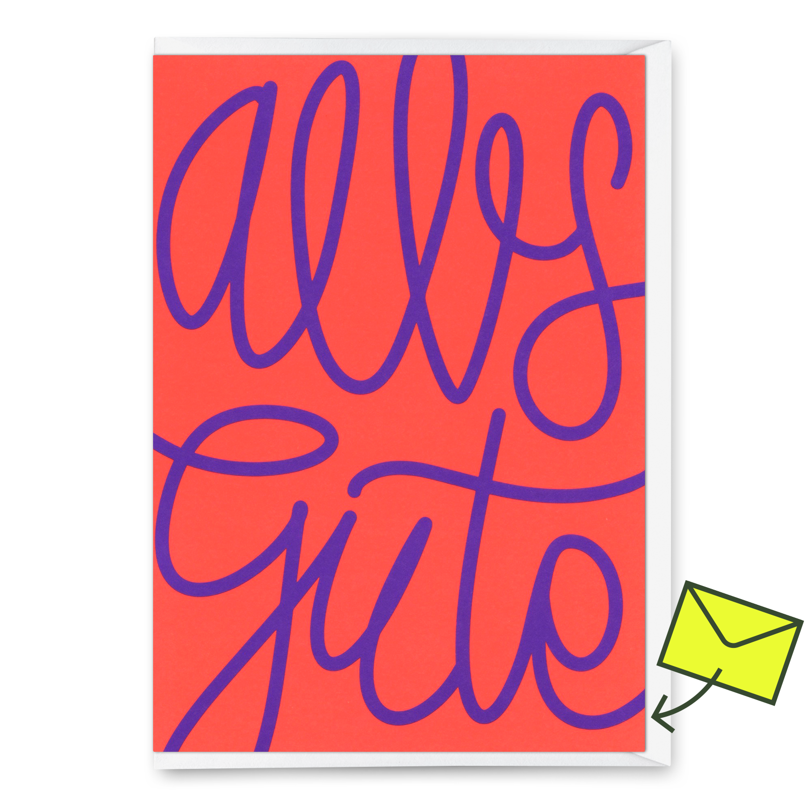 Grußkarte "Alles Gute Swing" | Besondere Klappkarte zum Gratulieren