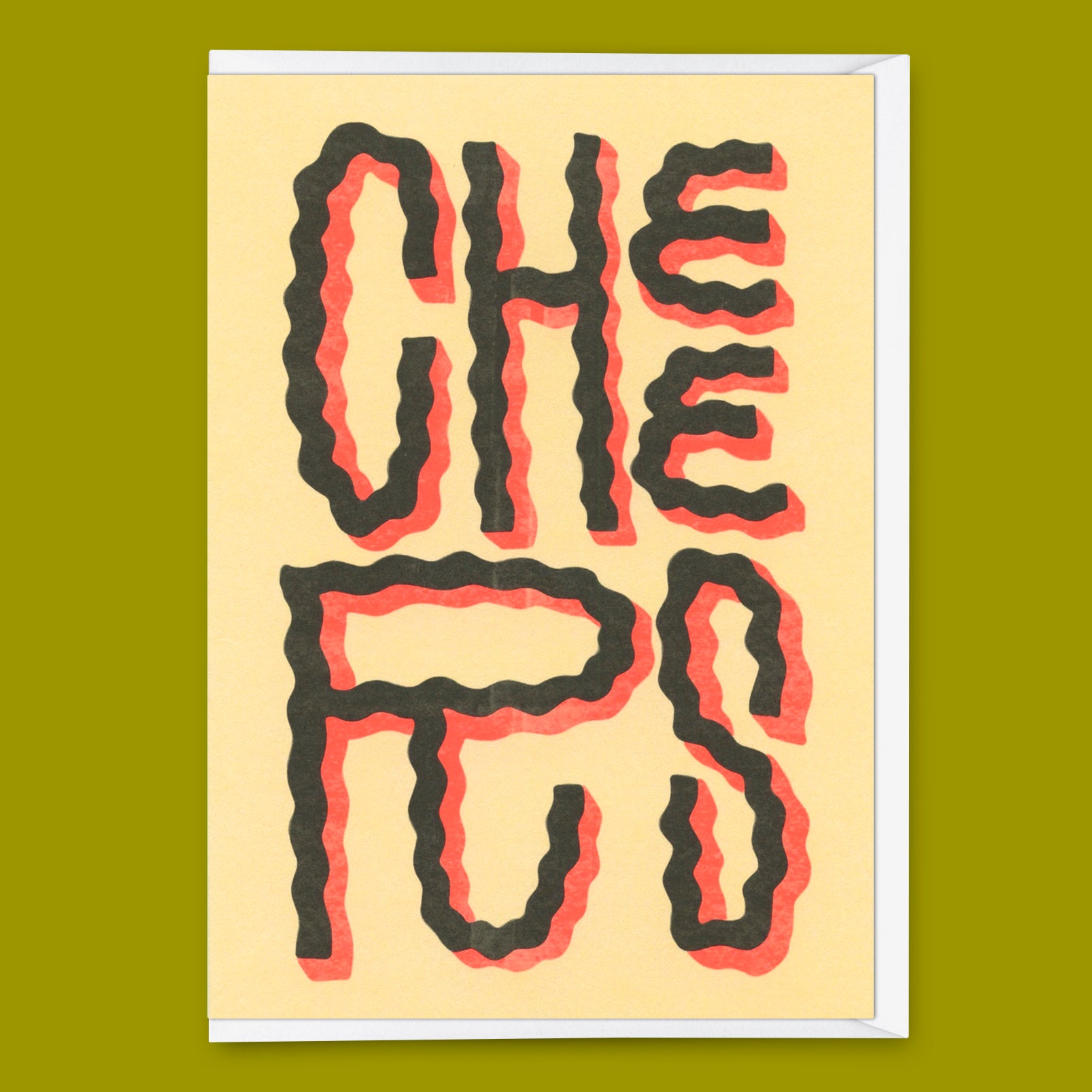 Grußkarte "Cheers Wobble" | Besondere Klappkarte zum Gratulieren