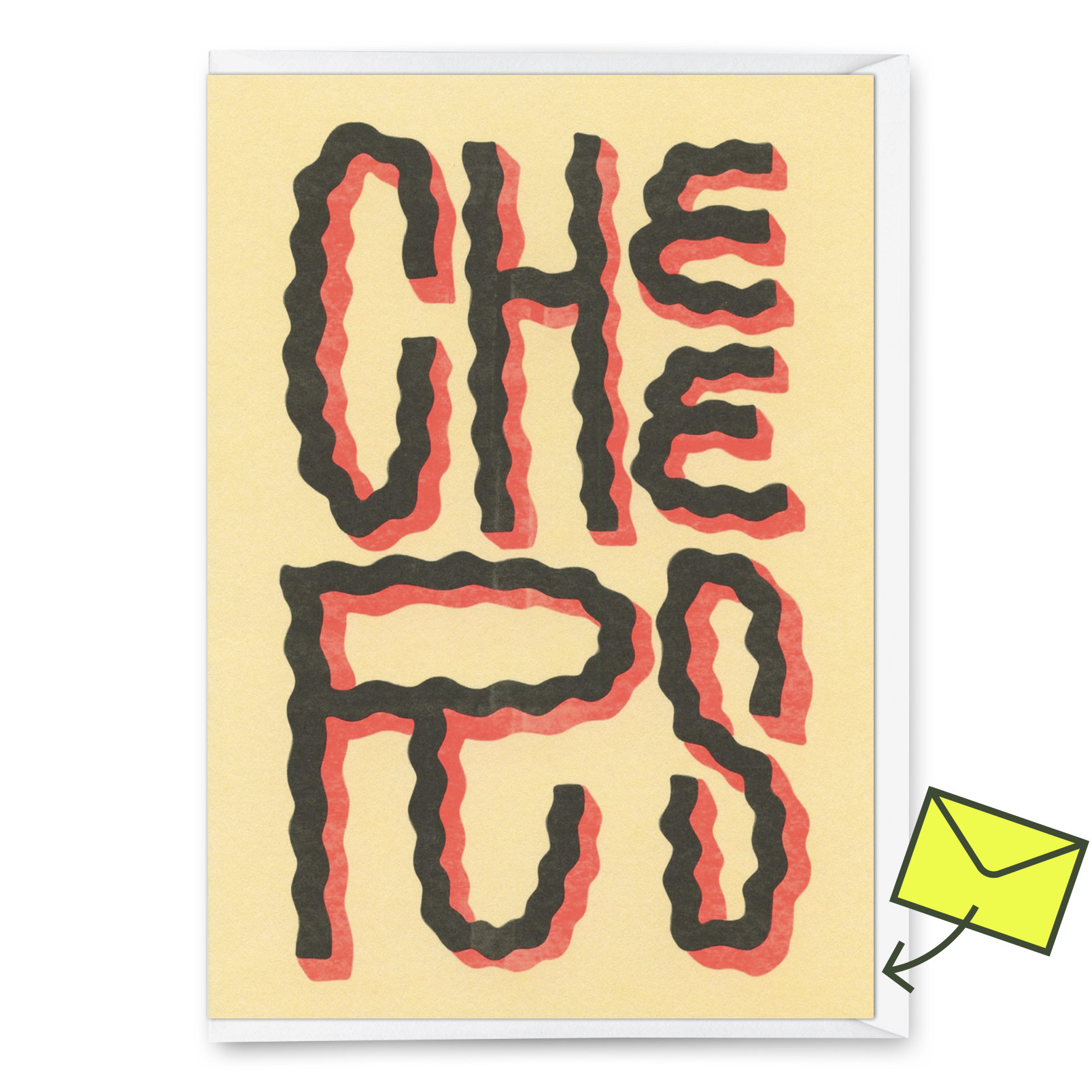 Grußkarte "Cheers Wobble" | Besondere Klappkarte zum Gratulieren