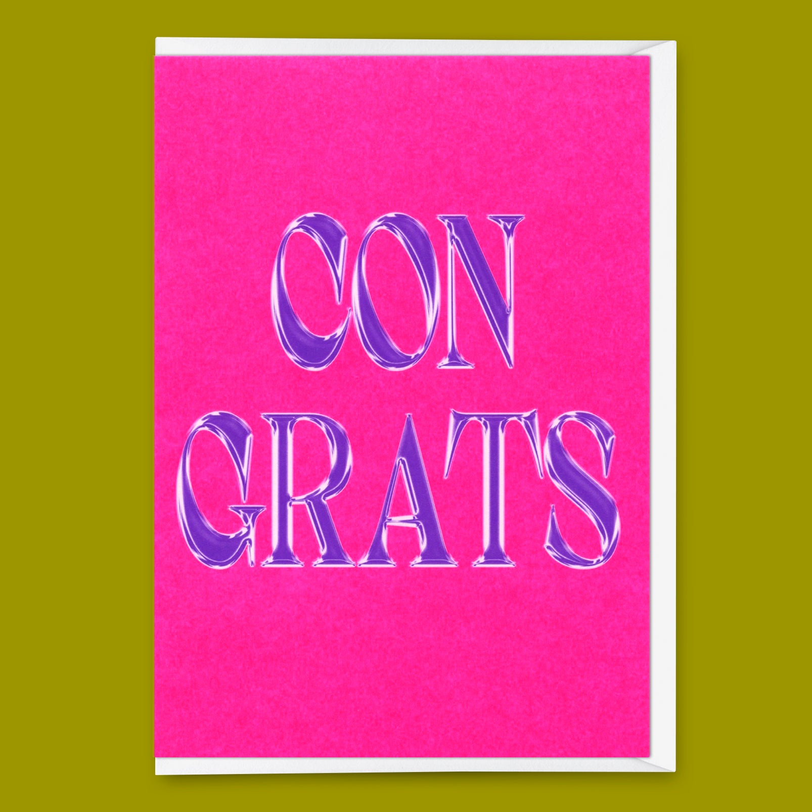 Grußkarte "Congrats Metal" | Ausgefallene Klappkarte zum Gratulieren