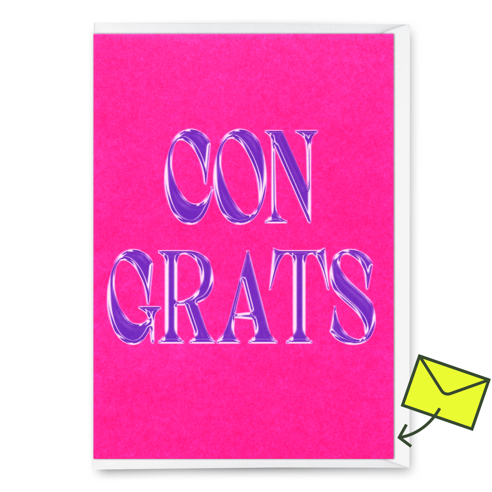 Grußkarte "Congrats Metal" | Ausgefallene Klappkarte zum Gratulieren