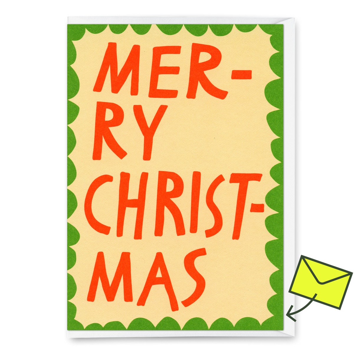 Grußkarte "Merry Christmas Scherenschnitt" | Besondere Klappkarte zu Weihnachten
