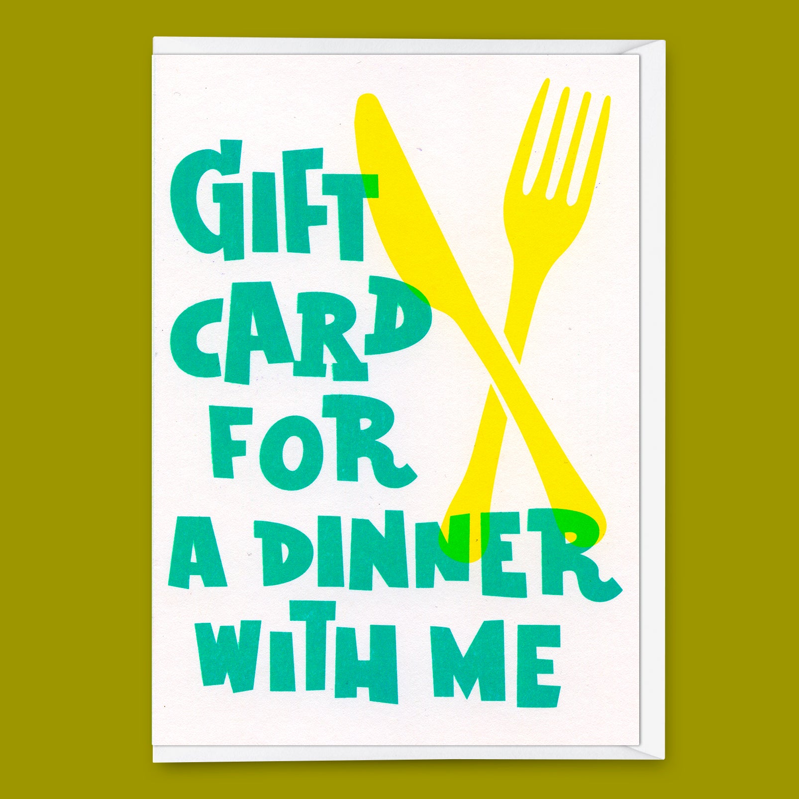 Greeting card "Dinner" | Beautiful voucher card with saying for every occasion