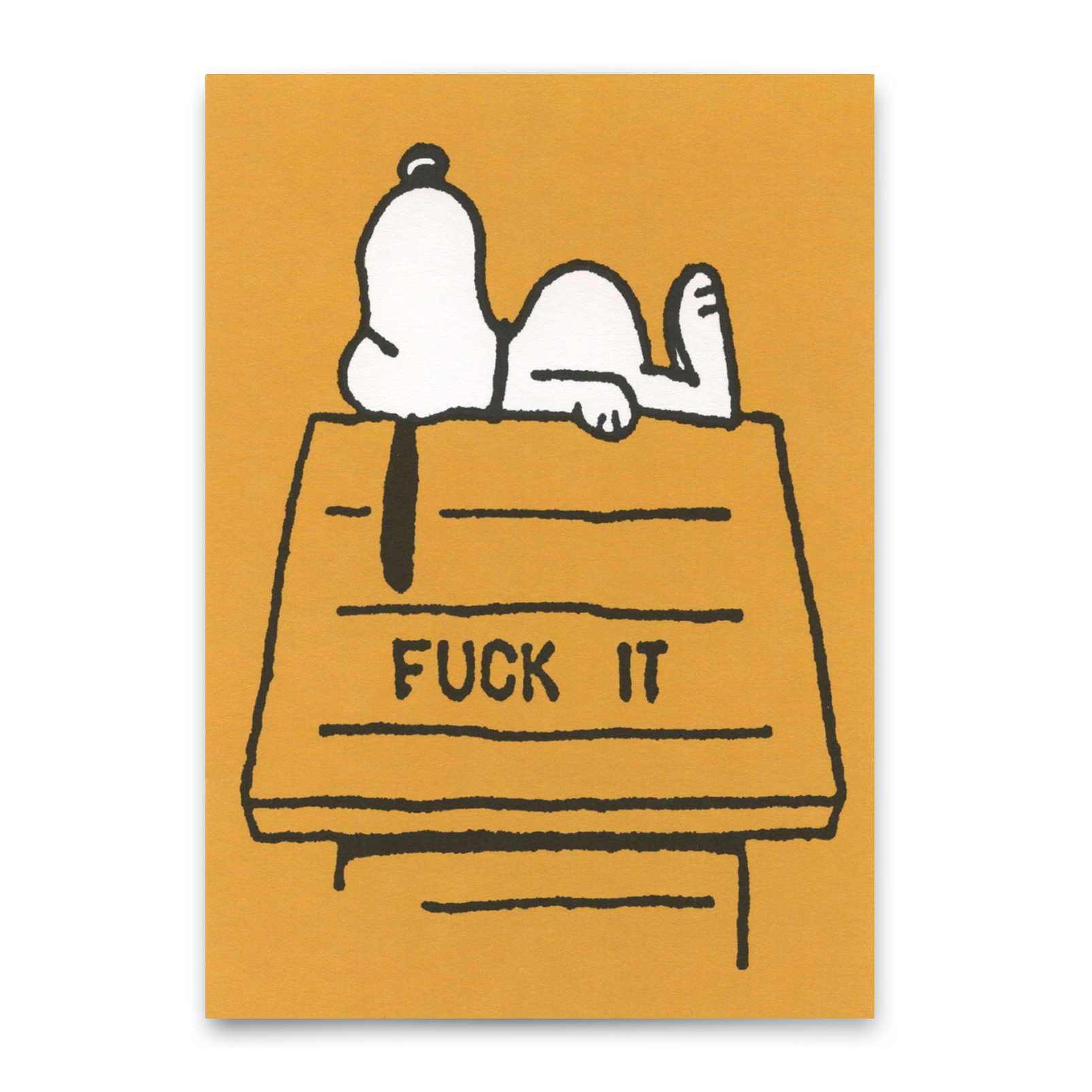 Postkarte "Fuck it" | Lustige Karte mit Spruch