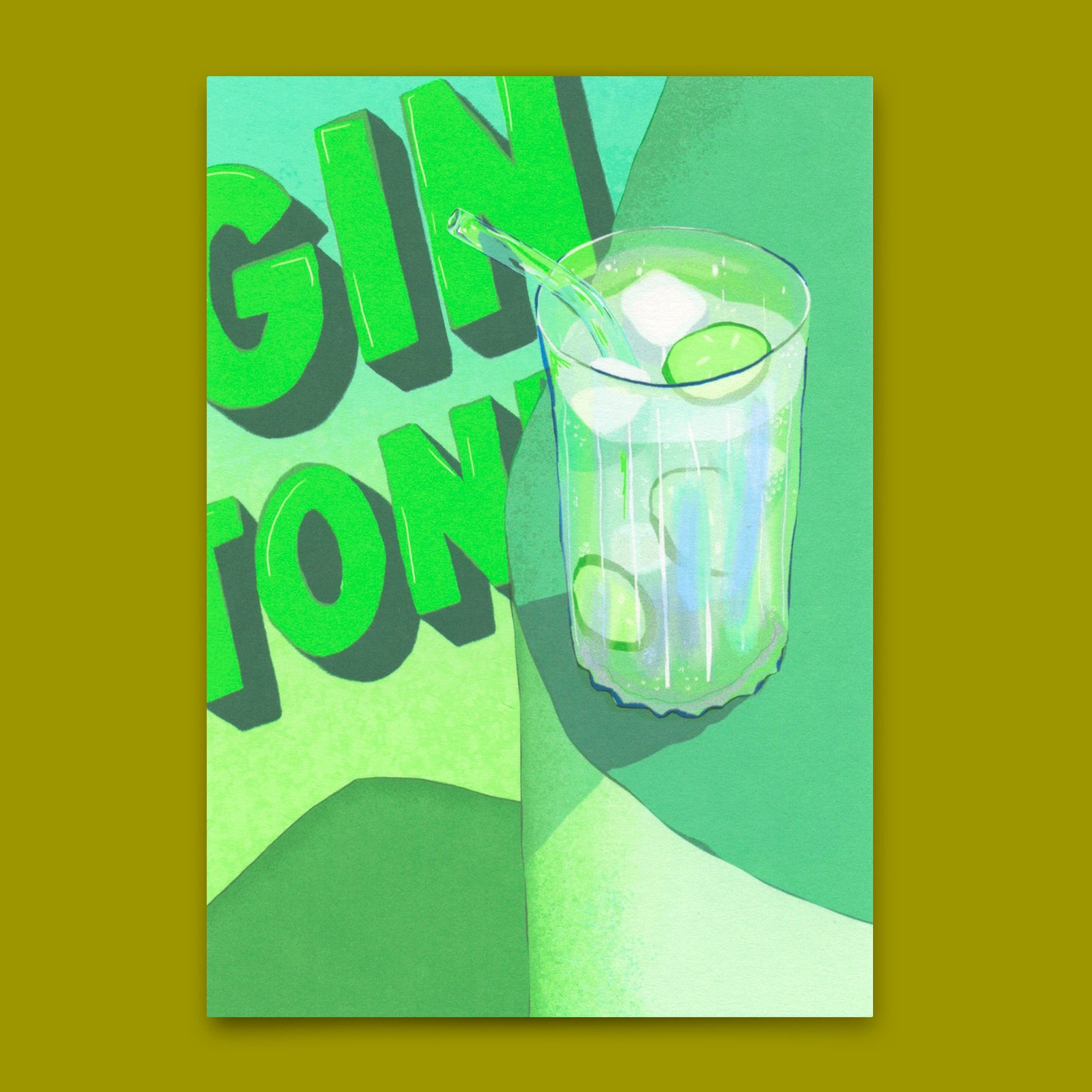 Postcard "Gin & Tonic" | Cool card for every occasion