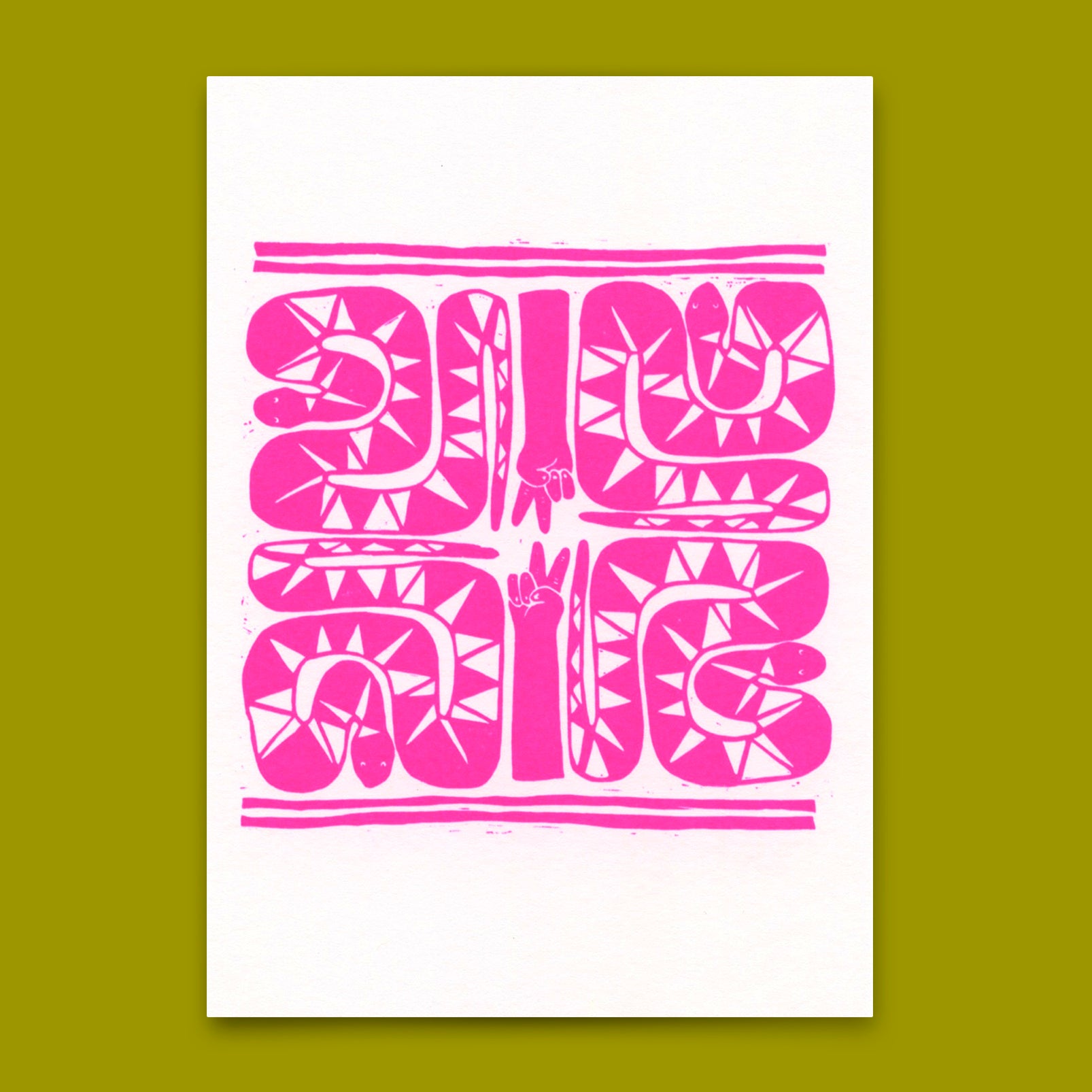 Postcard "Snakes" | Cool card for every occasion