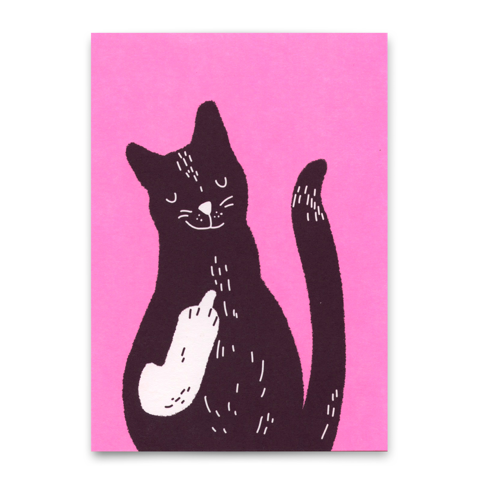 Postcard "Meow you" | Funny card with cat motif