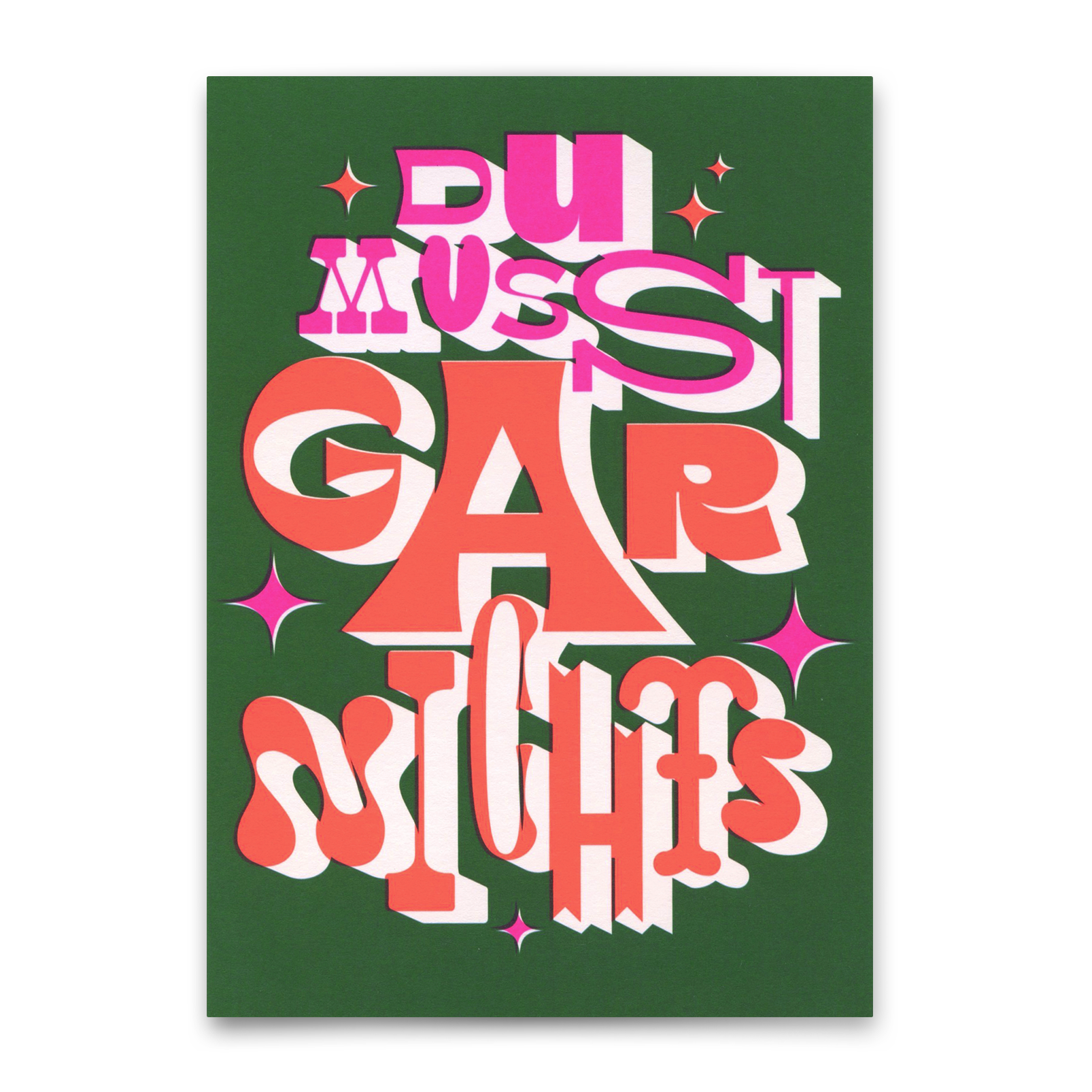 Postcard "You don't have to do anything" | Funny card with saying