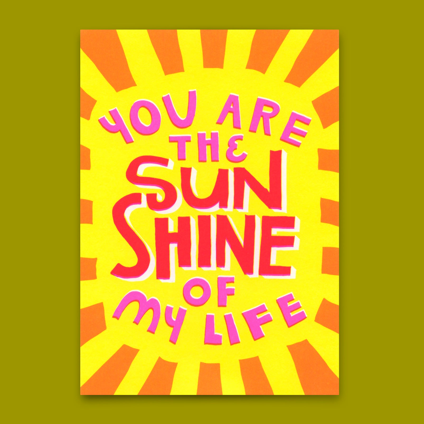 Postcard "You are the sunshine" | Special card with saying