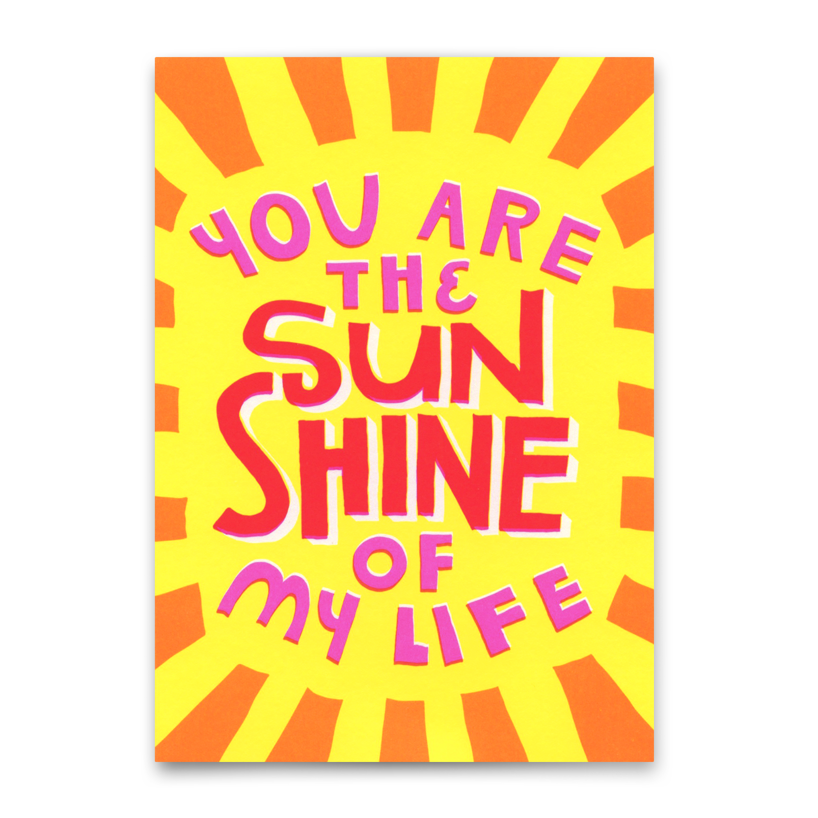 Postcard "You are the sunshine" | Special card with saying