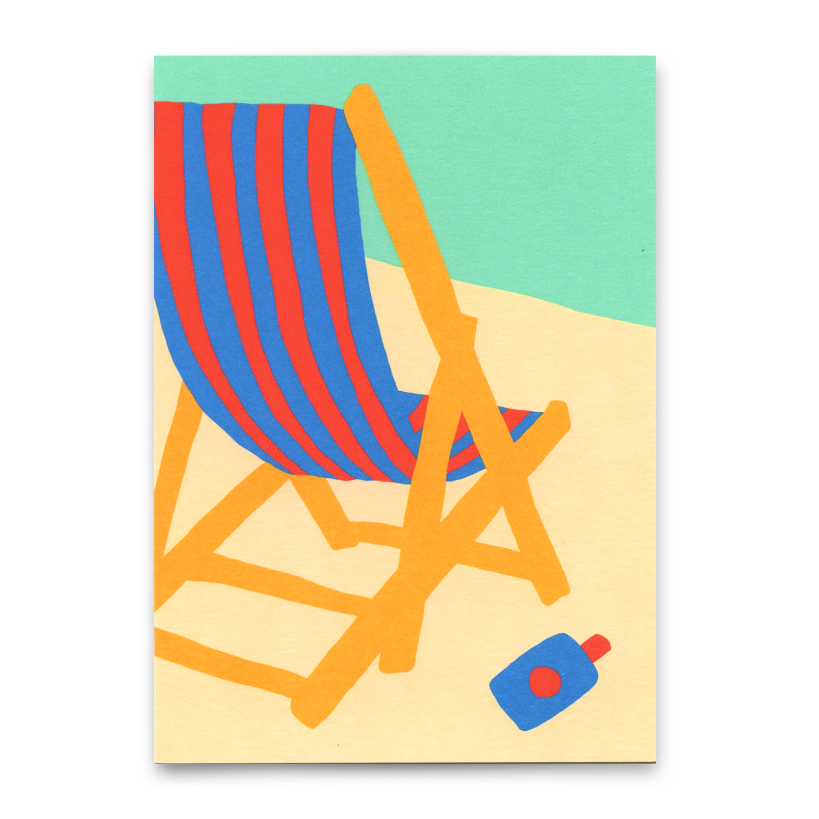 Postcard "Beach chair" | Beautiful card for every occasion