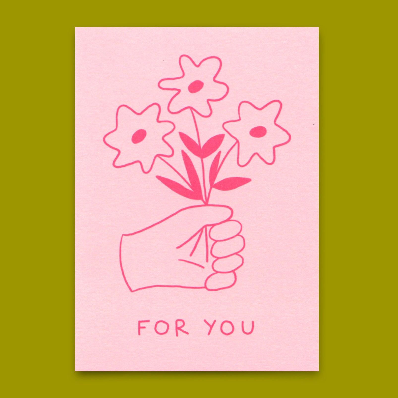Postcard "For you (Flowers)" | Beautiful card for every occasion