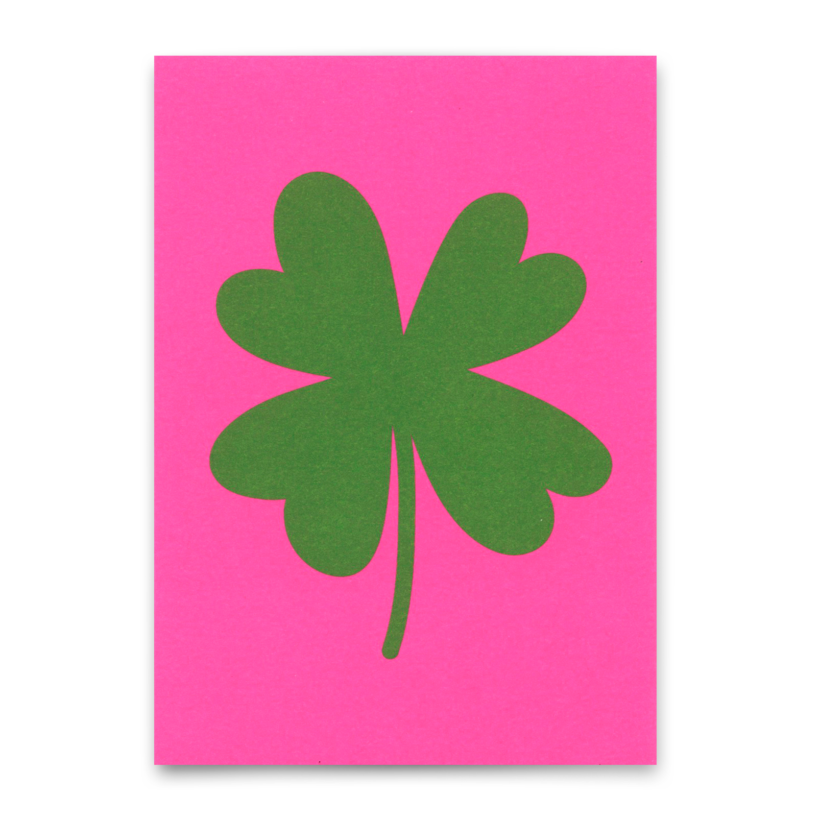 Postcard "Four leaf clover" | Beautiful card to wish good luck