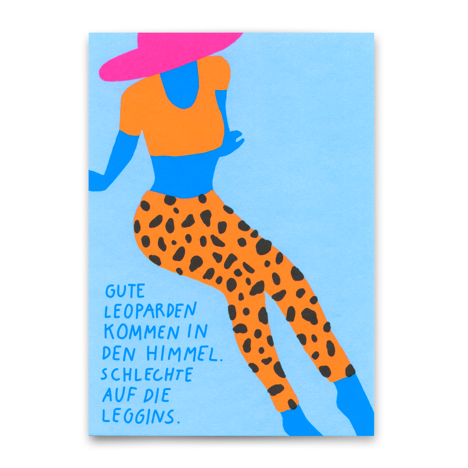 Postcard "Good Leopards" | Funny card with saying