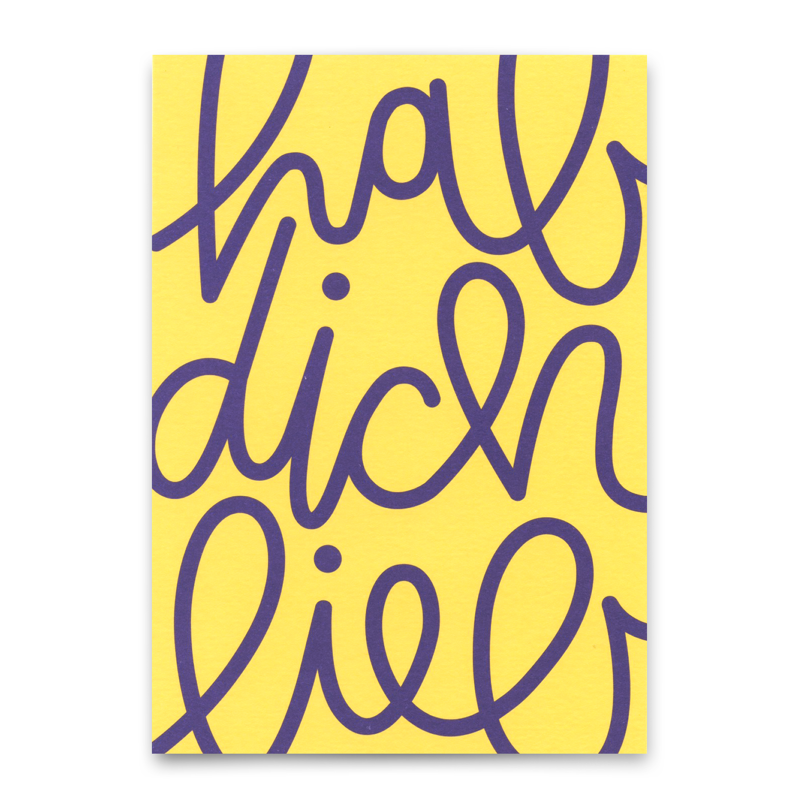 Postkarte "Hab dich lieb" | Ausgefallene Karte für Verliebte