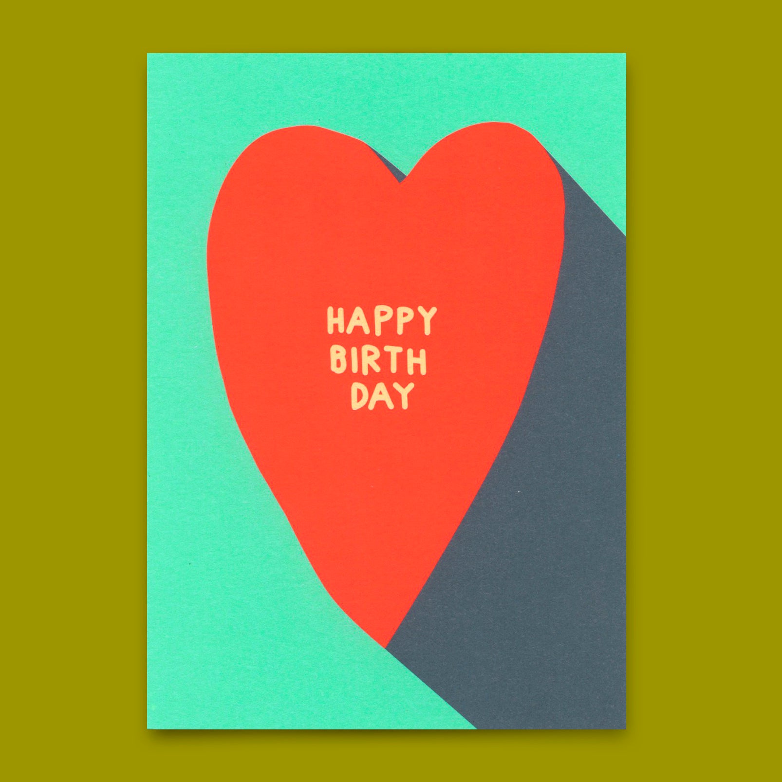 Postkarte "Happy Birthday Heart" | Schöne Karte zum Geburtstag