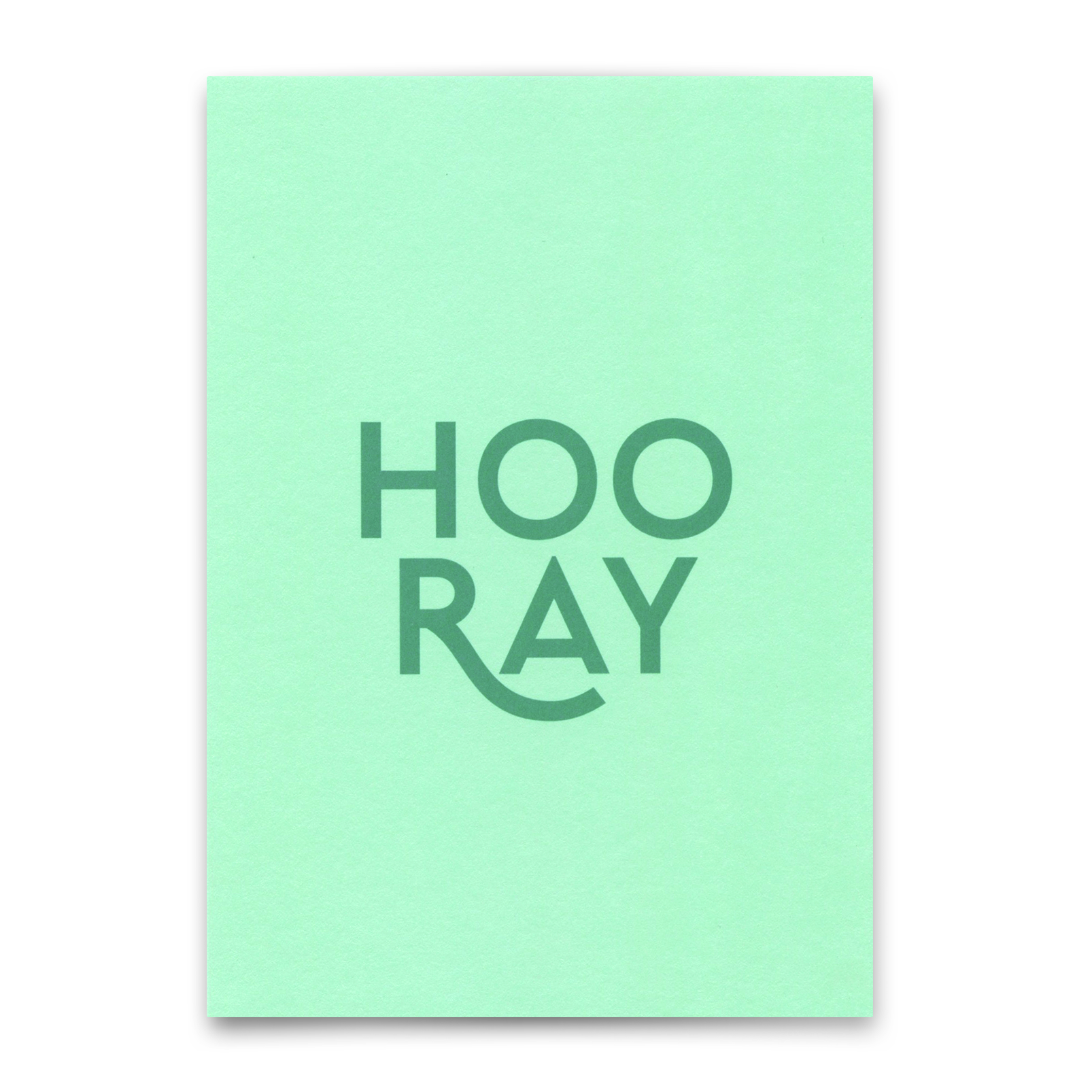 Postkarte "Hooray Türkis" | Schöne Karte für jeden Anlass