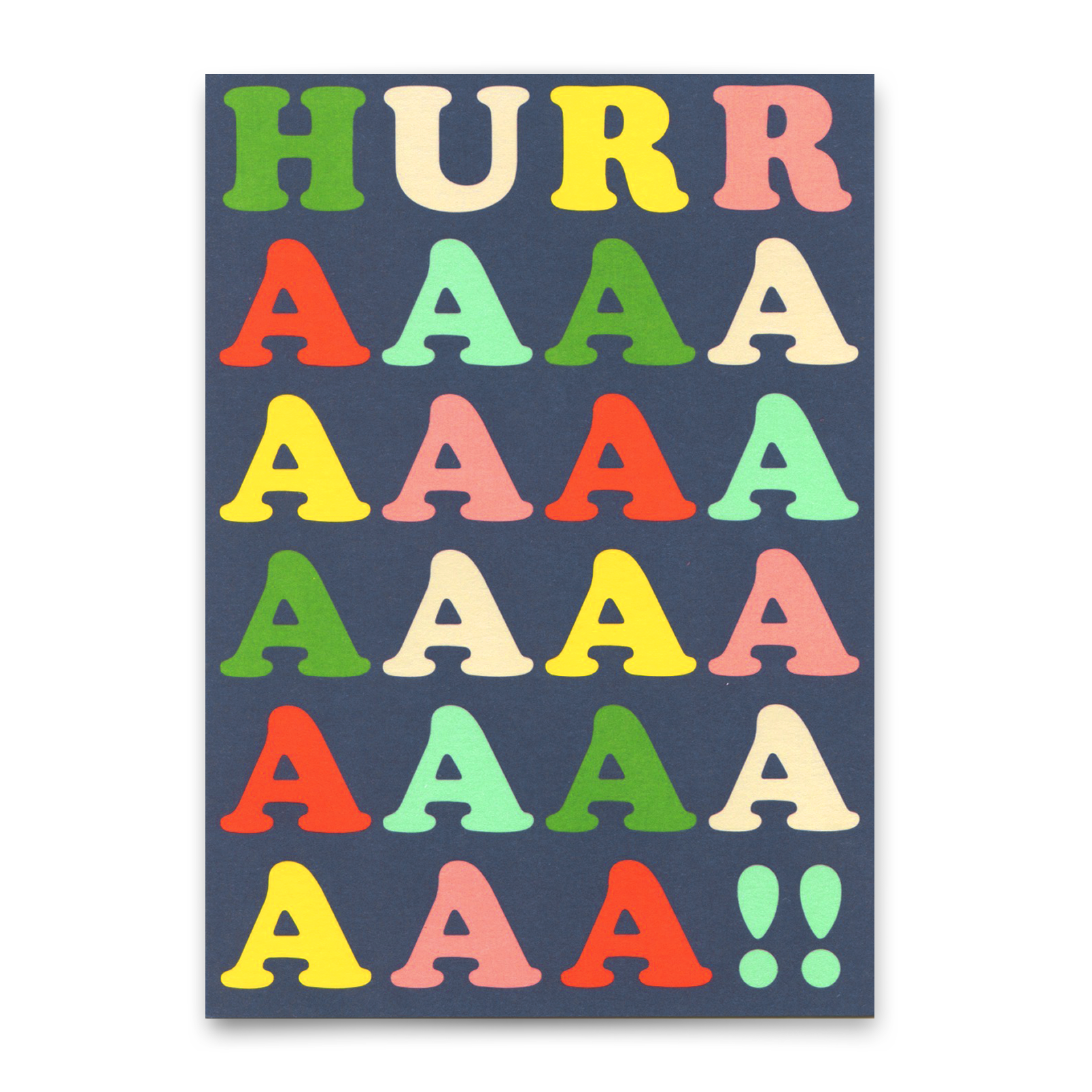 Postcard "Hurrahaaaaa" | Cool card for every occasion