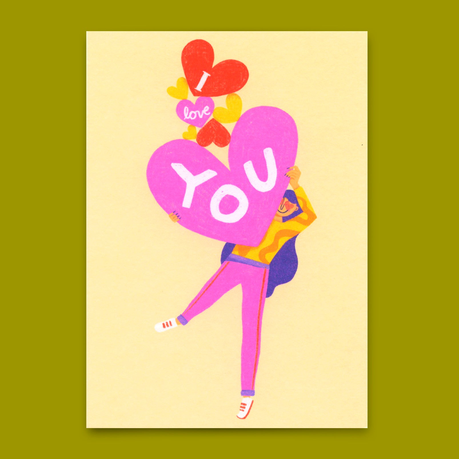 Postcard "I love you Balloons" | Special card for lovers