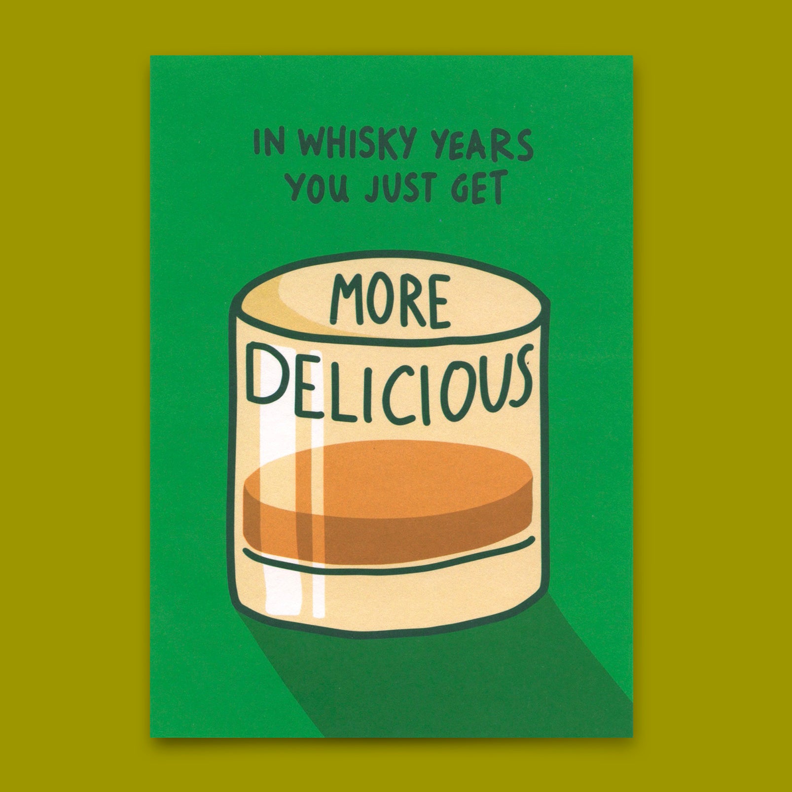 Postcard "In whisky years…" | Funny birthday card