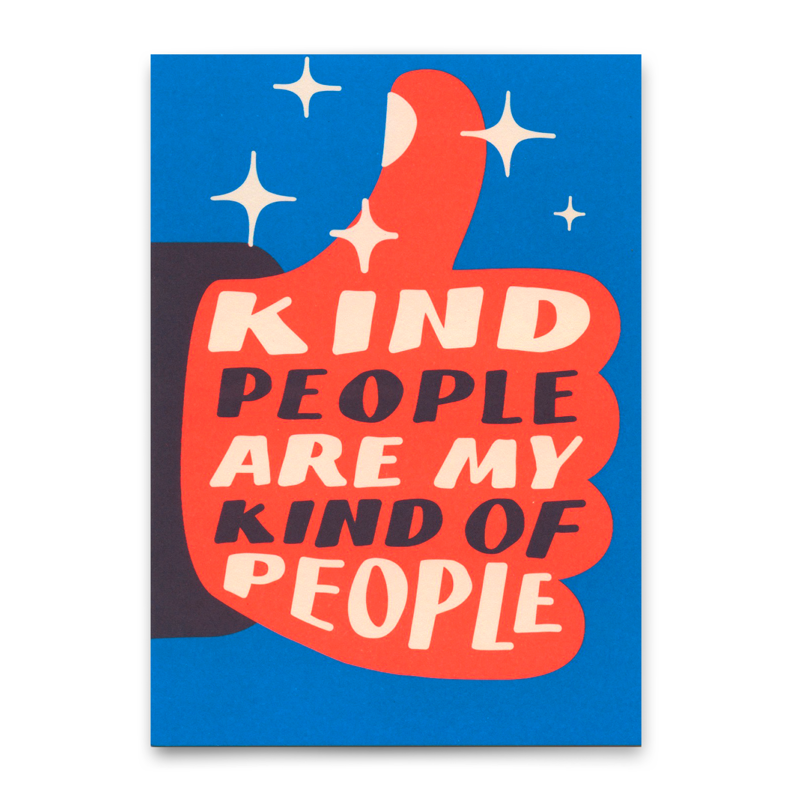 Postcard "Kind people" | Cool card with saying