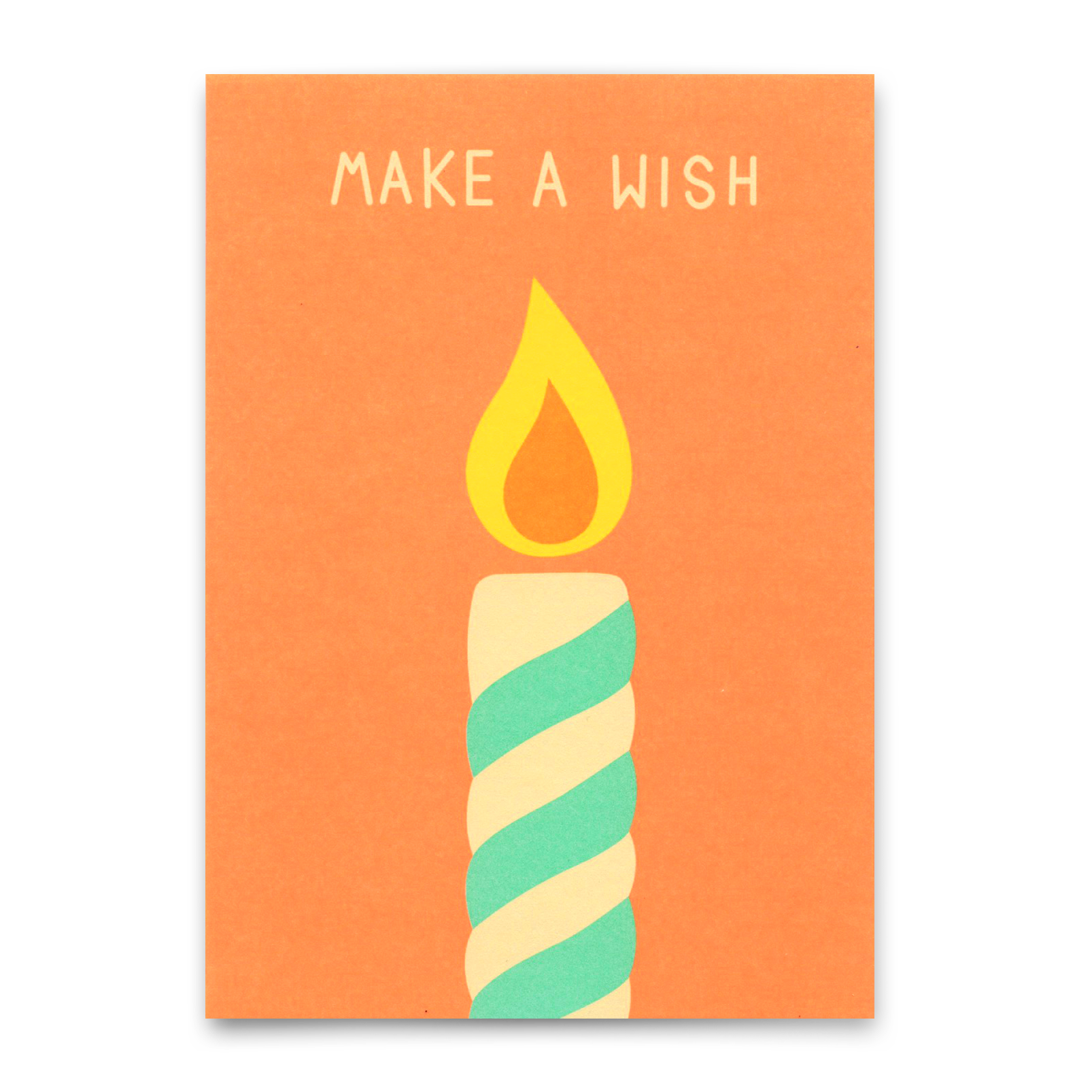 Postcard "Make a wish (Candle)" | Unusual birthday card