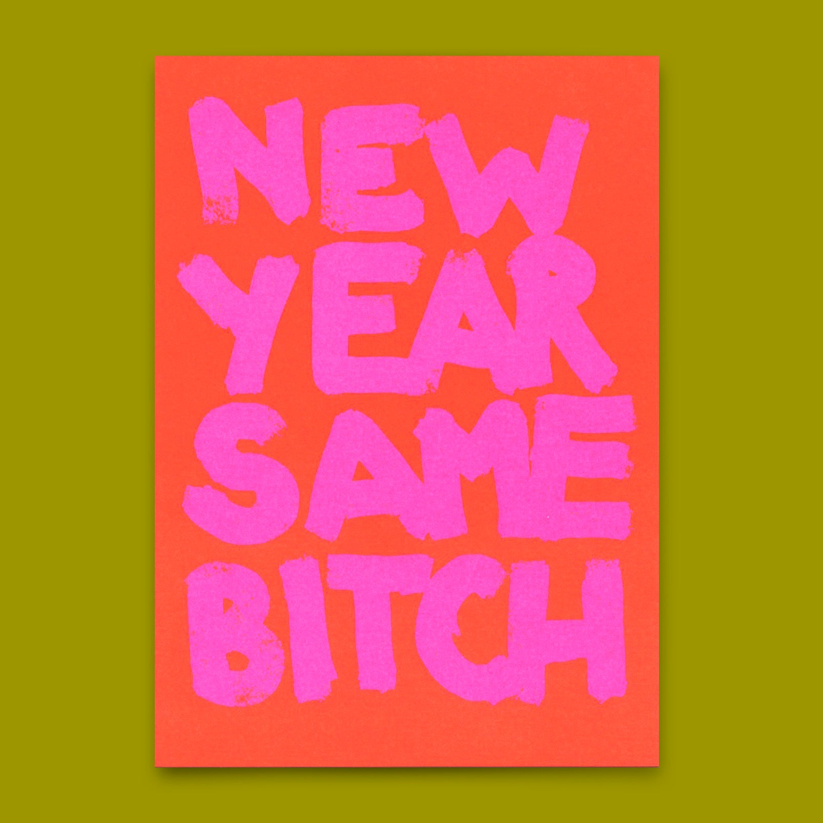 Postcard "Same bitch" | Funny card with saying for birthday