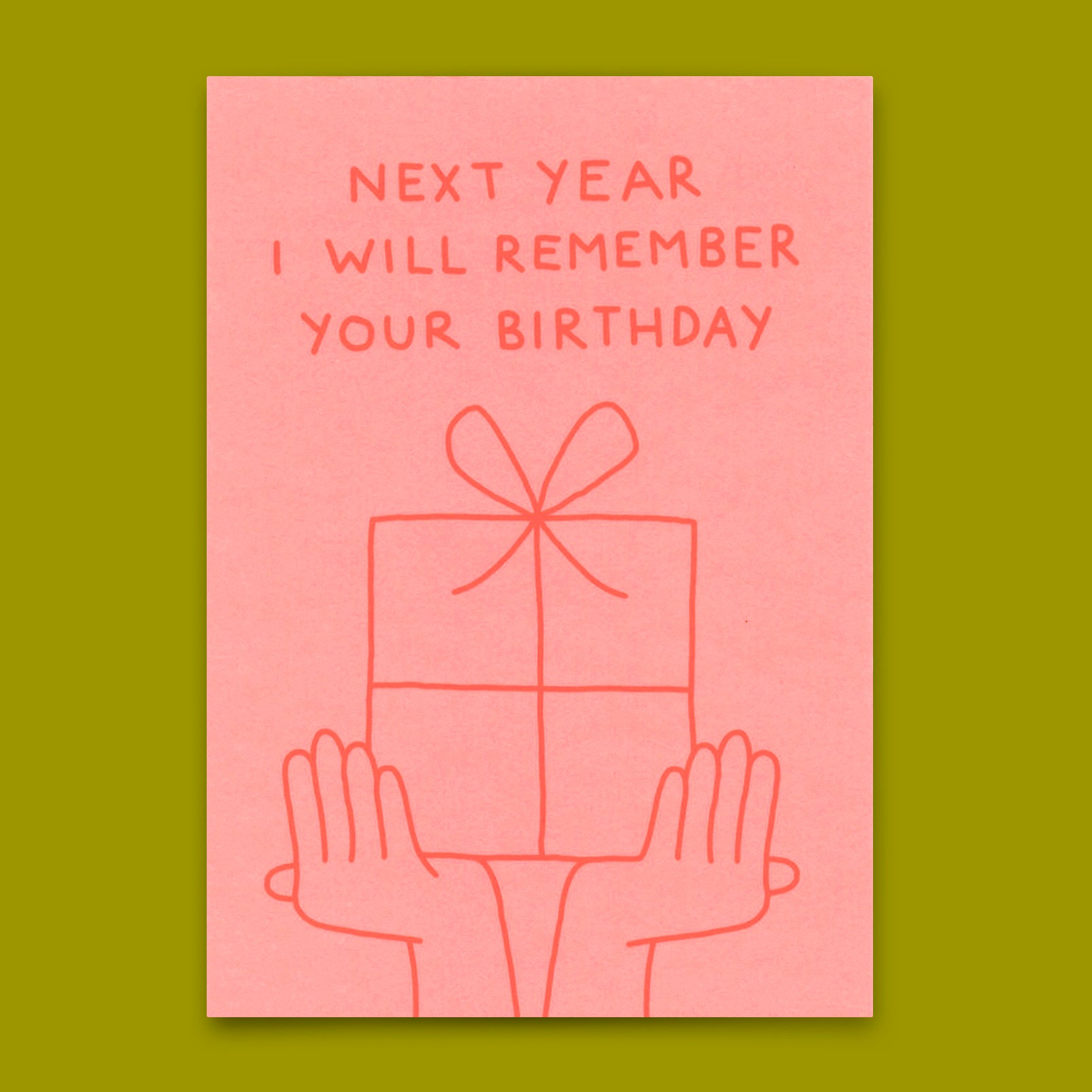 Postcard "I will remember your birthday" | Funny birthday card
