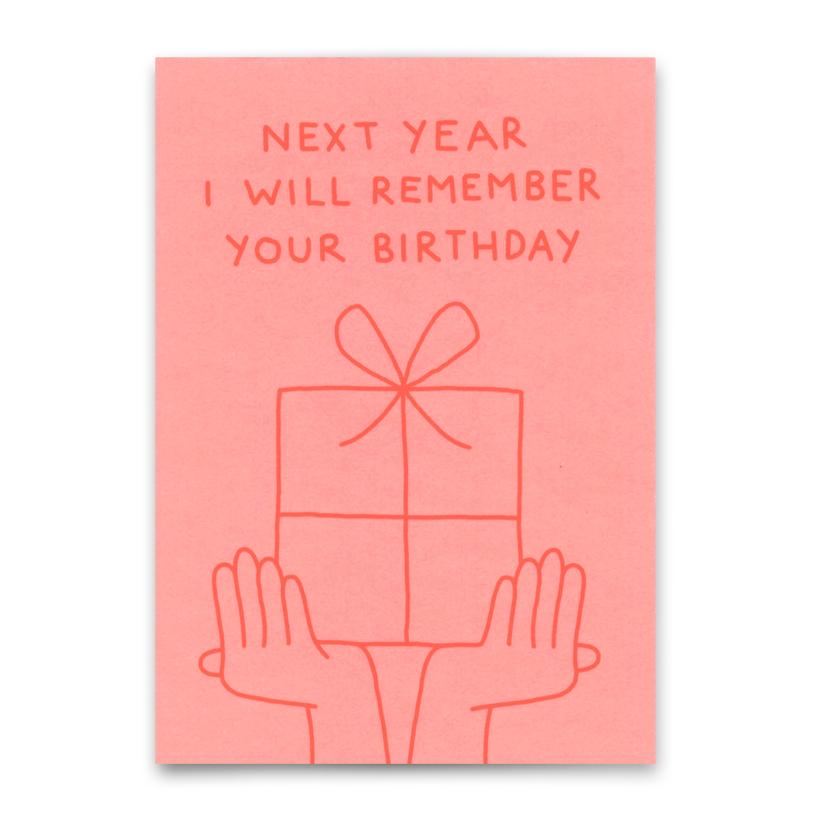 Postcard "I will remember your birthday" | Funny birthday card