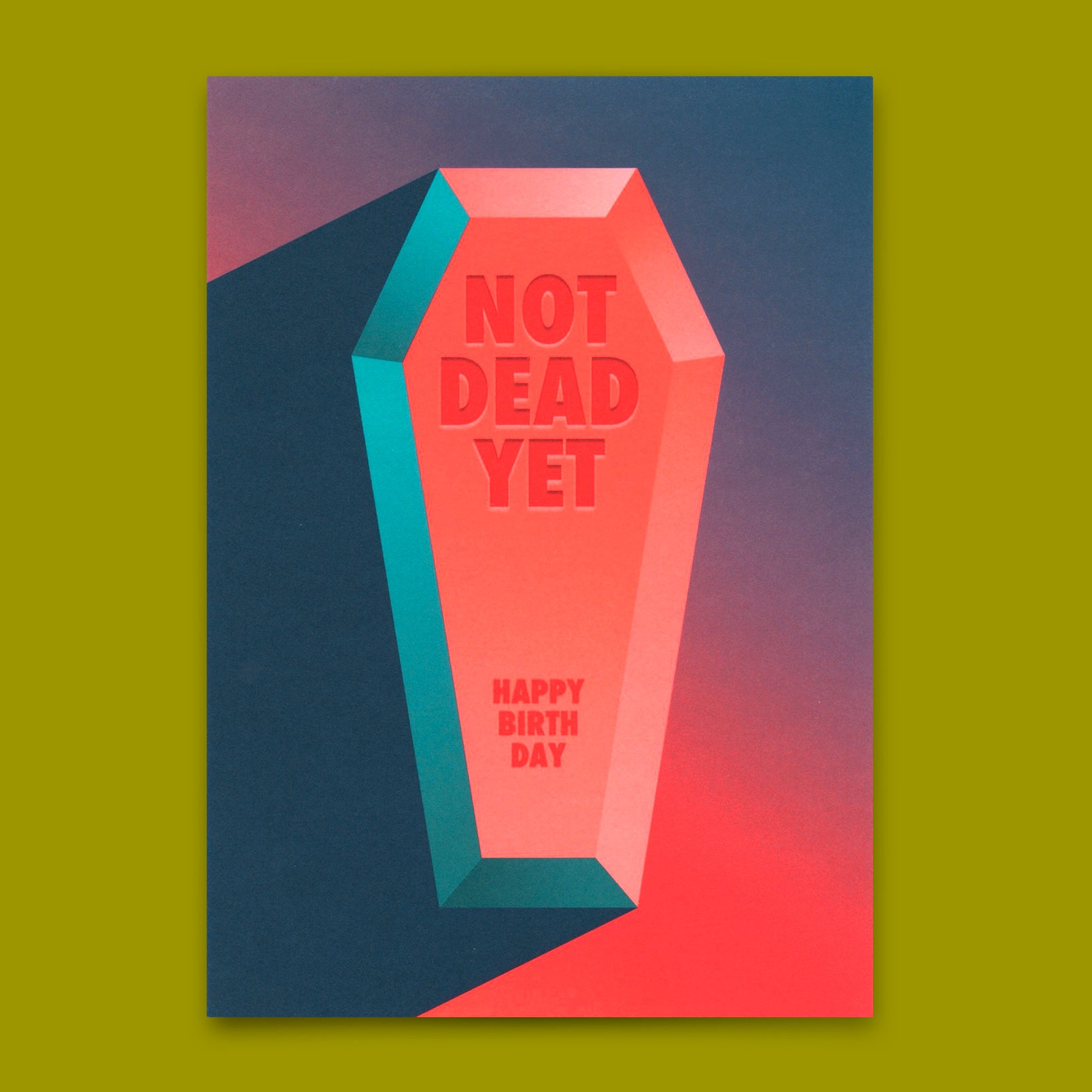 Postcard "Not dead yet" | Funny birthday card