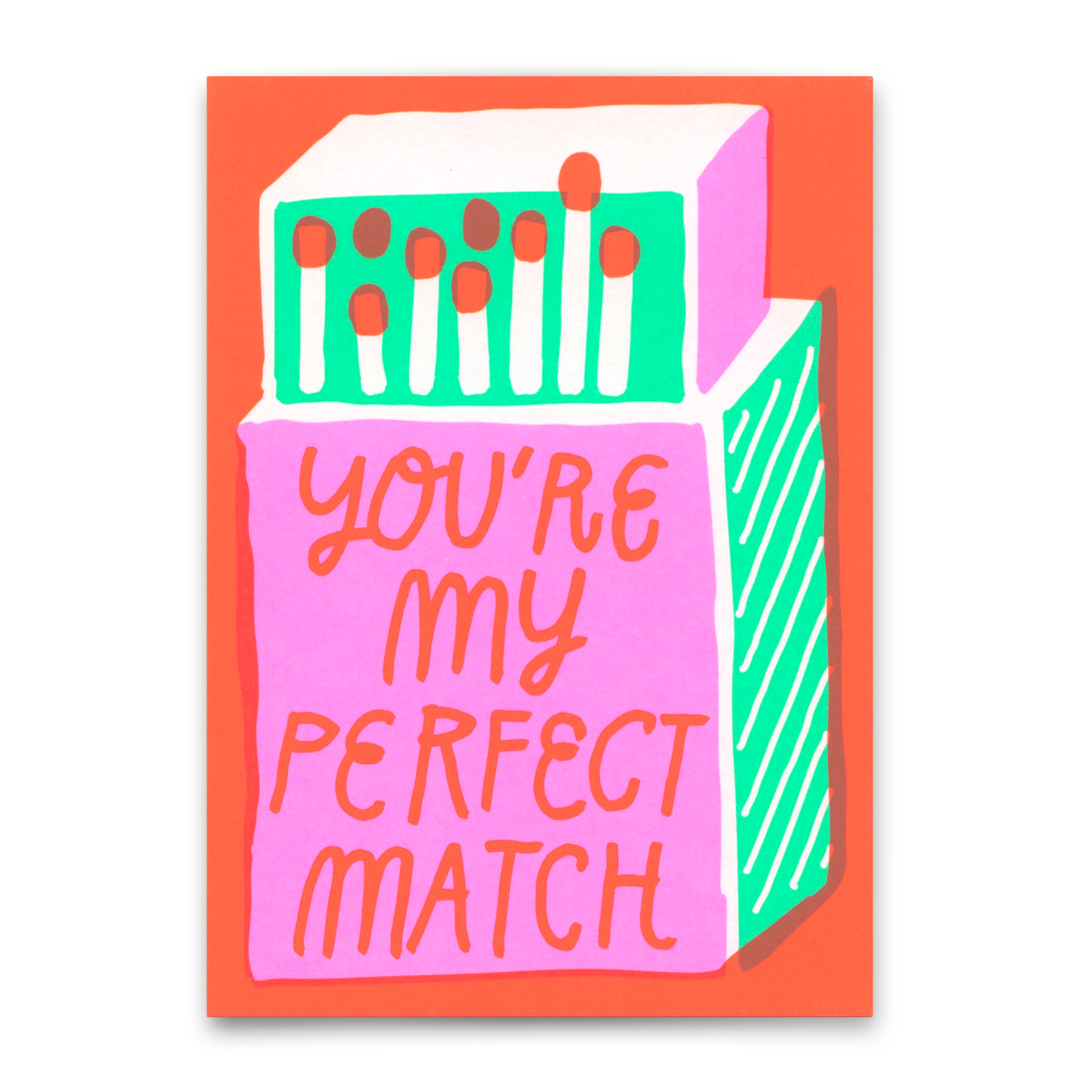 Postcard "Perfect match" | Special card for lovers