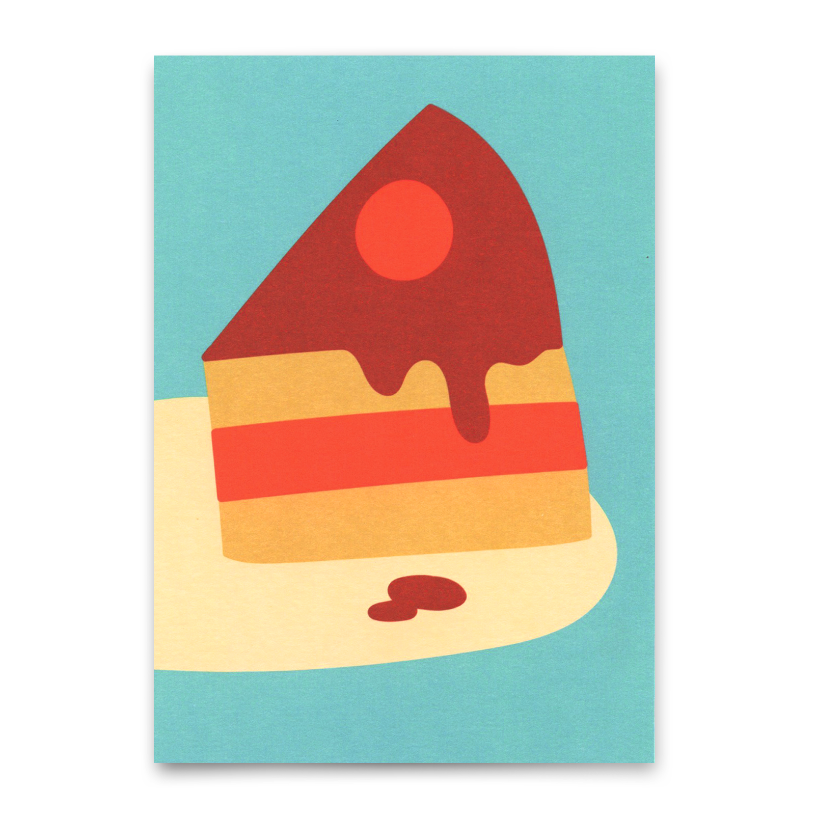 Postcard "Piece of cake" | Beautiful birthday card