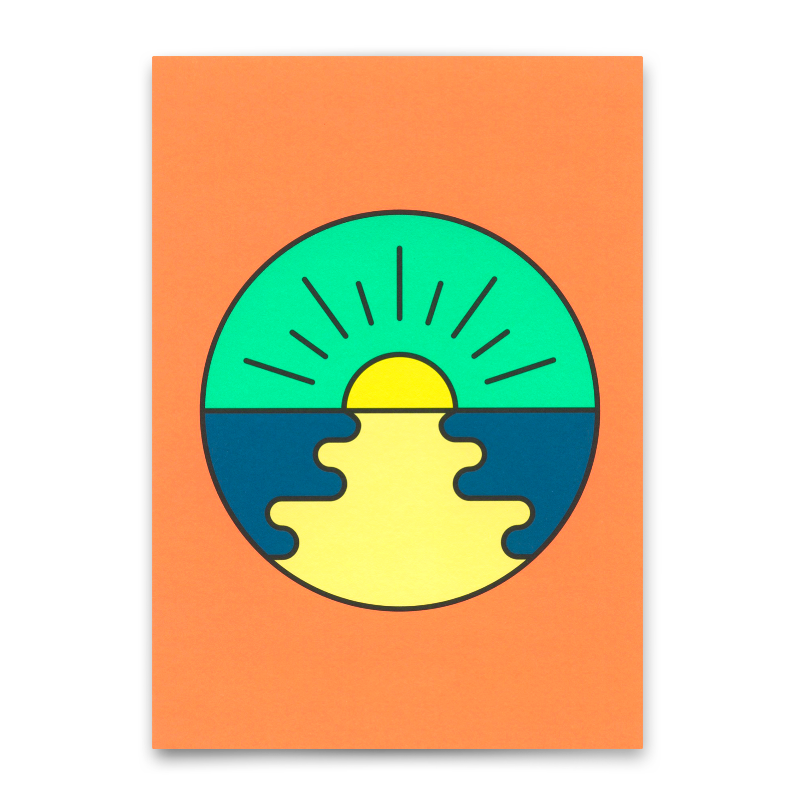 Postcard "Sun down" | Beautiful card for every occasion